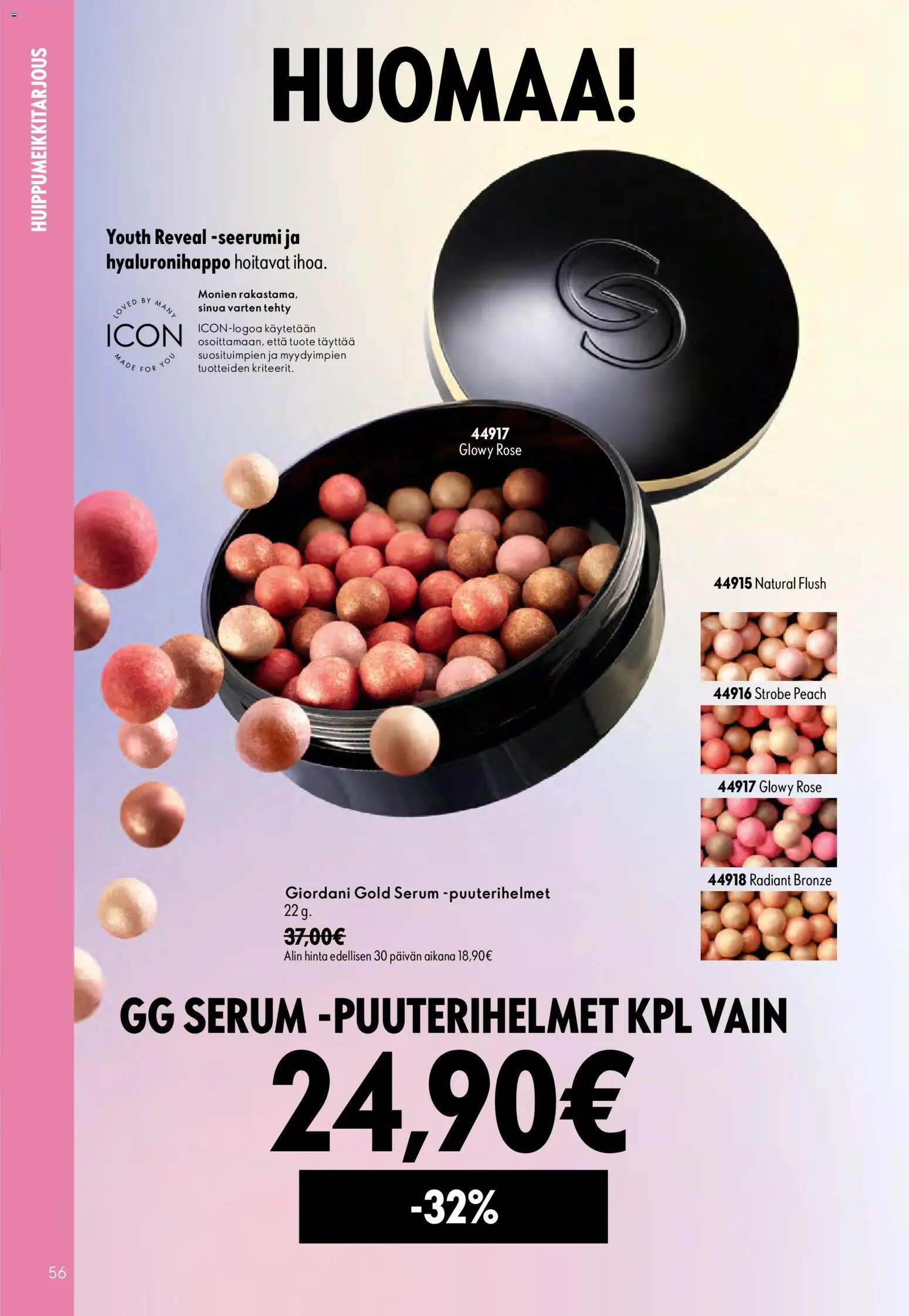 Oriflame - Esite 11 – voimassa 05/08/2026 alkaen | Sivu: 56 | Tuotteet: Seerumi