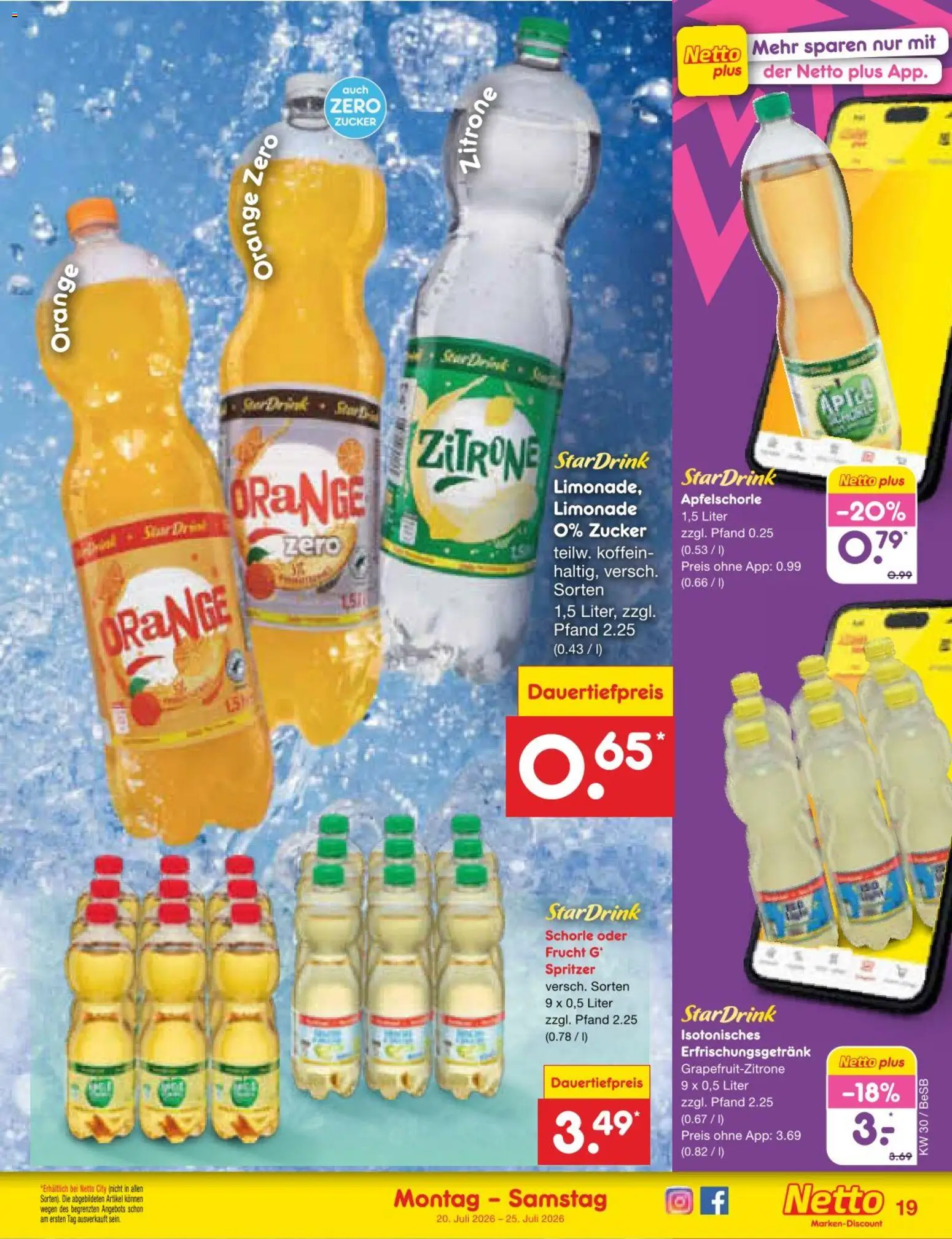 Netto Marken-Discount Prospekt – gültig ab 20.07.2026 | Seite: 31 | Produkte: Limonade, Zucker, Zitrone