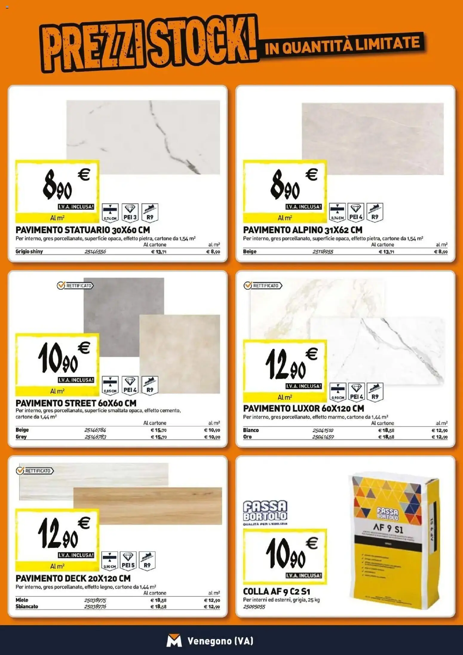 Volantino TECNOMAT del 29/10/2026 | Pagina: 13 | Prodotti: Pavimento, Colla, Miele