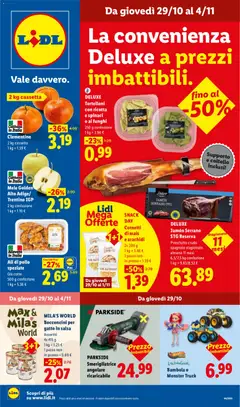 Anteprima del volantino Lidl volantino Sardegna valido a partire dal 29/10/2026