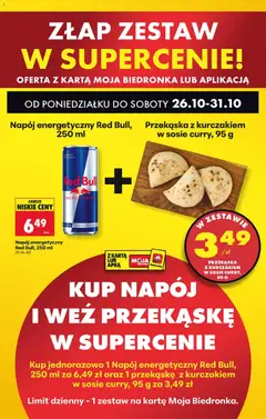 Náhled letáku Biedronka Polsko leták - Codziennie niskie ceny od 26.10.2026 | Strana: 51 | Produkty: Red Bull, Energy drink