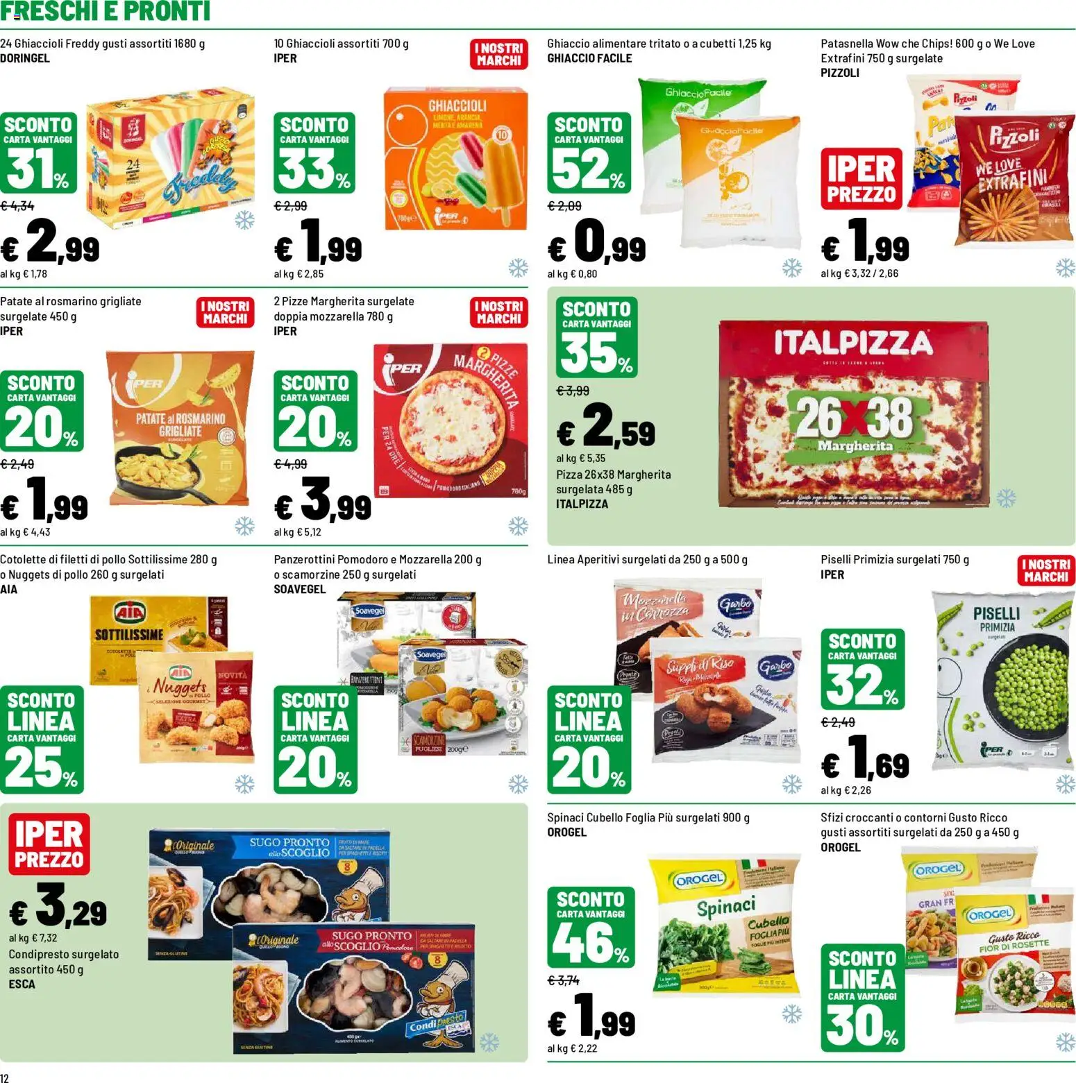 Volantino Iper del 10/08/2026 | Pagina: 12 | Prodotti: Riso, Mozzarella, Pomodoro, Menta