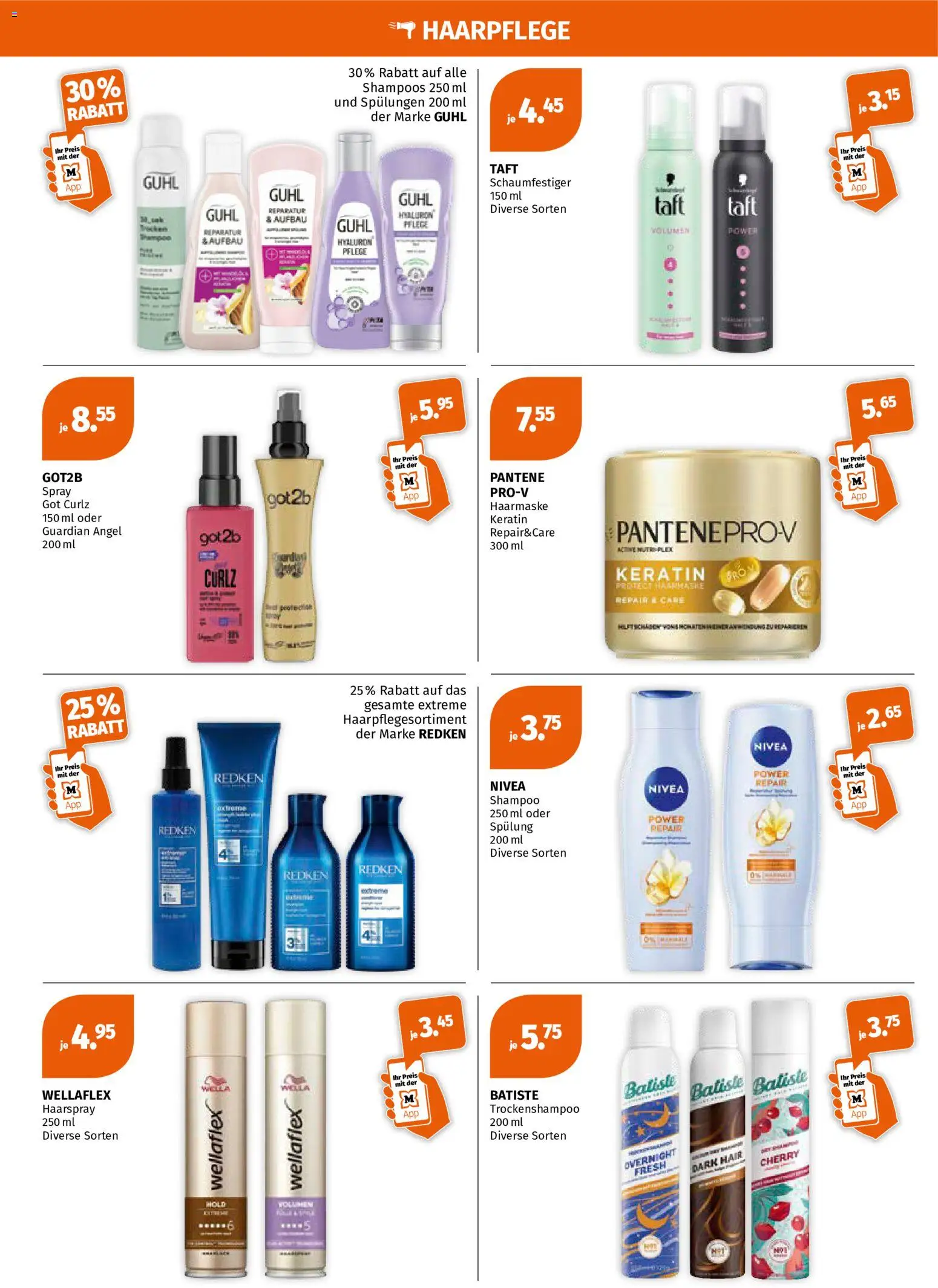 Müller aktionen – gültig ab 17.09.2026 | Seite: 4 | Produkte: Shampoo, Haarmaske, Haarspray, Spülung