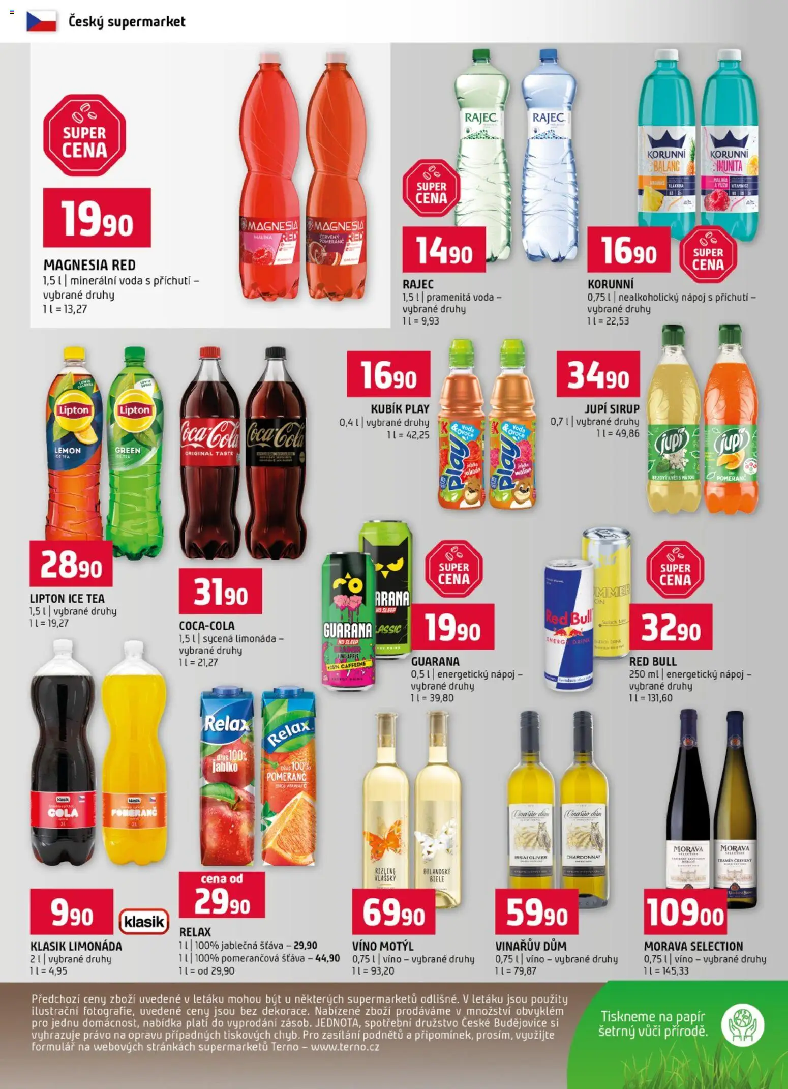 Terno leták od 08.07.2026 | Strana: 12 | Produkty: Limonáda, Jupí, Ice tea, Energy drink