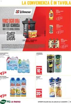 Anteprima del volantino PAM volantino Occasioni Extra valido a partire dal 30/07/2026 | Pagina: 15 | Prodotti: Acqua, Pesca, Acqua minerale, Bottiglia