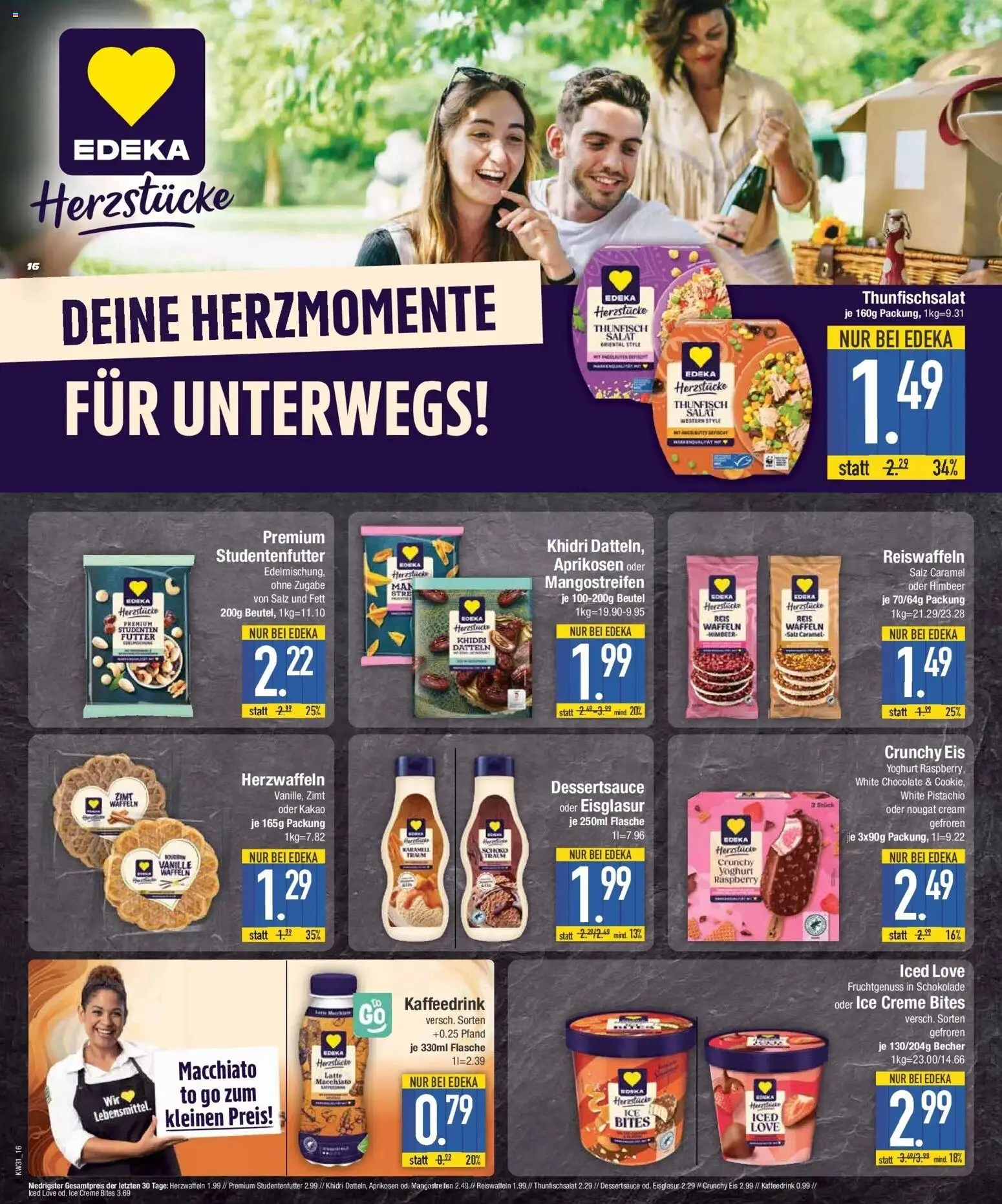 E center Prospekt Großmehring – gültig ab 27.07.2026 | Seite: 16 | Produkte: Creme, Salz, Reis, Eis