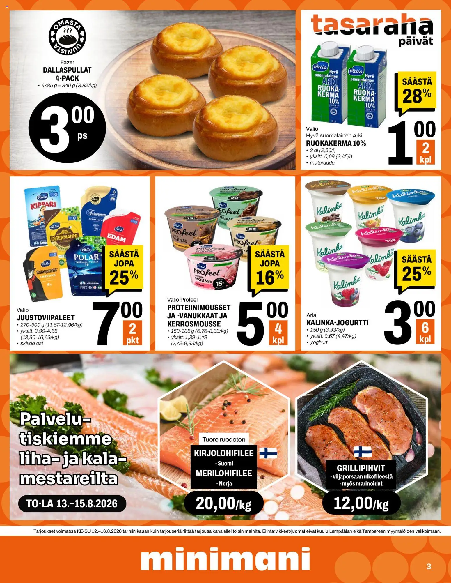 Minimani tarjoukset – voimassa 12/08/2026 alkaen | Sivu: 3