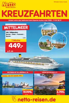 Netto Reisen Kreuzfahrten ab 11.06.2026 gültig