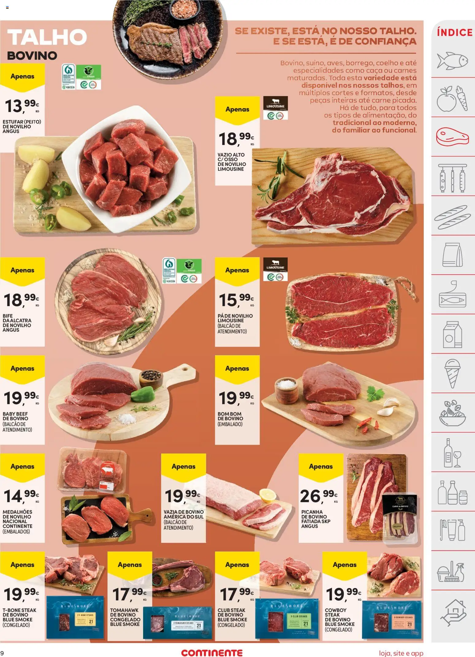 Continente folheto │ válido de 09.06.2026 | Página: 9 | Produtos: Carne, Coelho, Pá