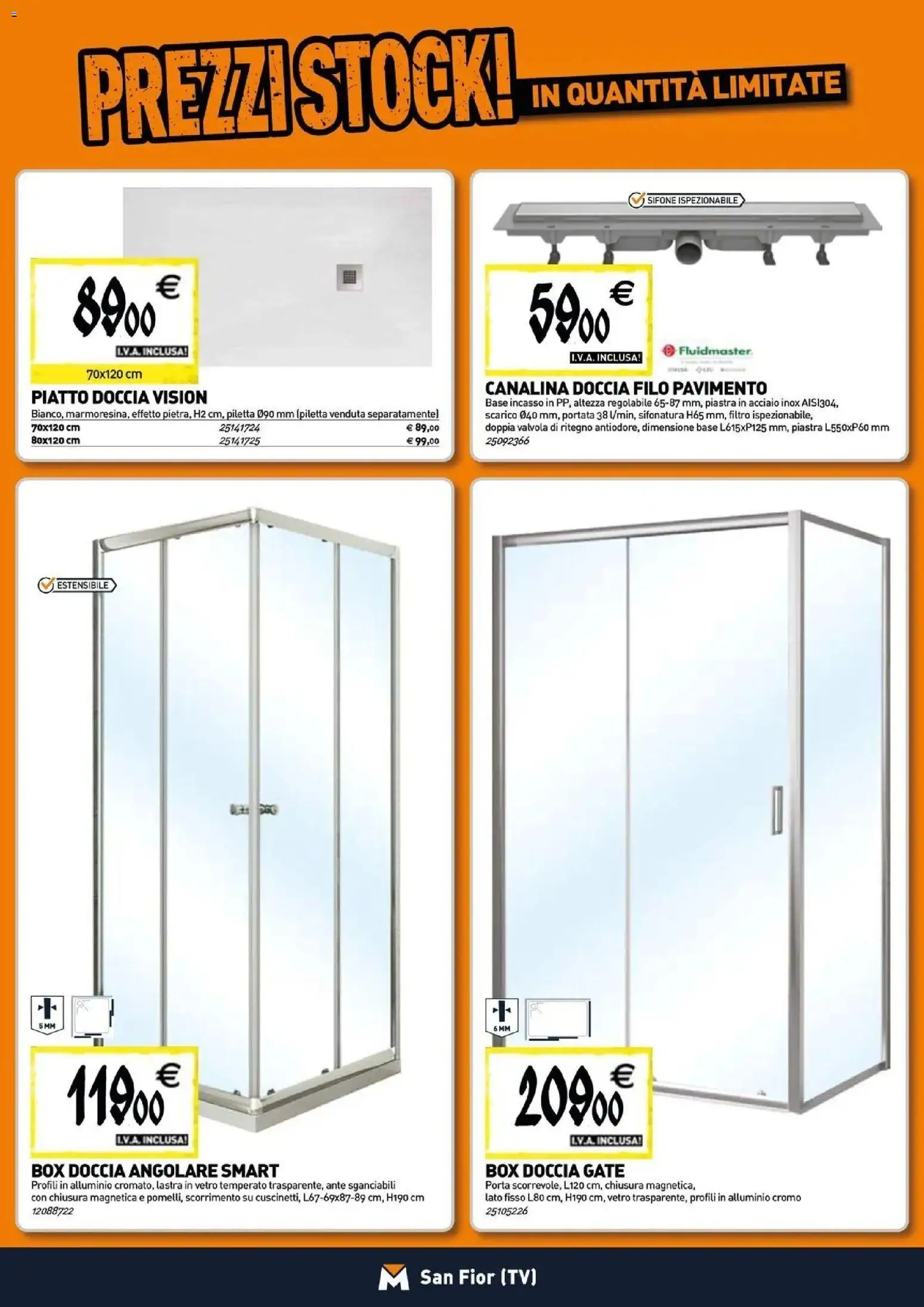Nuovo TECNOMAT catalogo San Fior dal 27/08/2026 > offerte anteprima 🛍️ | Pagina: 2 | Prodotti: Porta, Pavimento, Box doccia, Alluminio