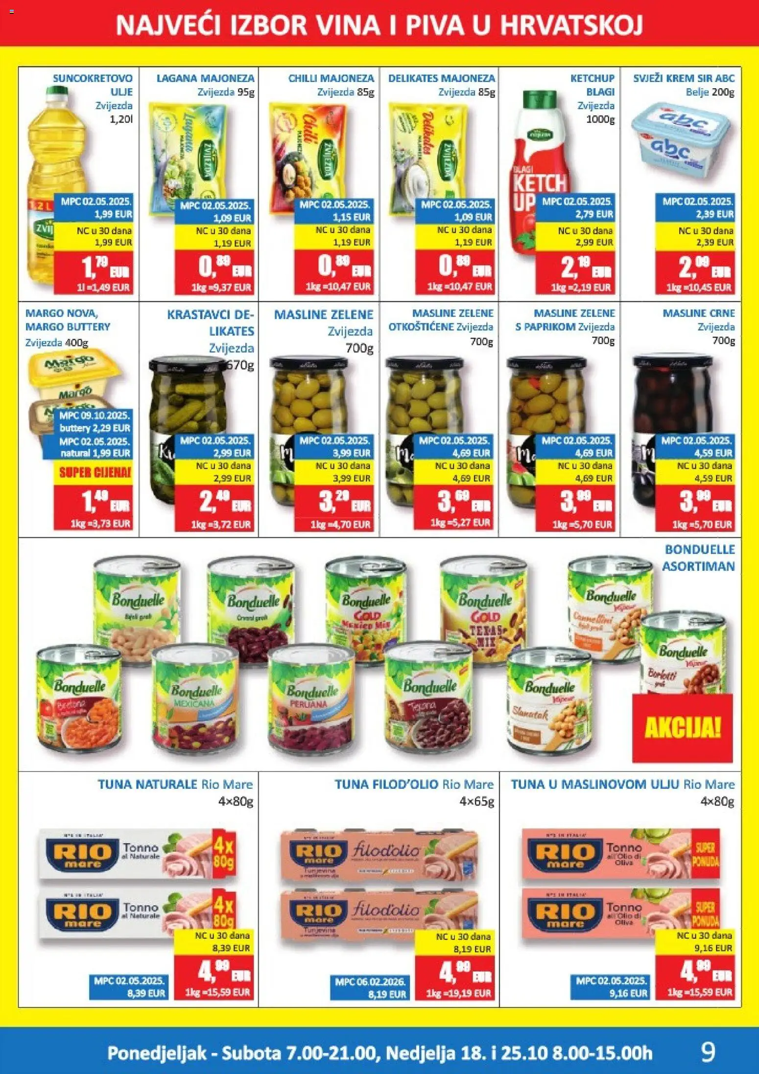 Vrutak katalog | vrijedi od 12.10.2026 | Stranica: 9 | Proizvodi: Krem sir, Ulje, Krastavci, Miš