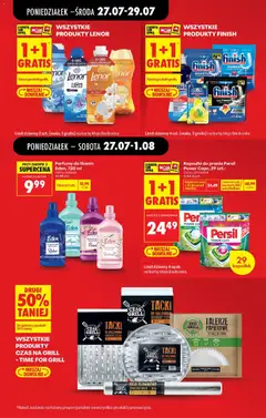 Pogląd oferty "Kapsułki do prania Persil Power Caps, 29 szt.:, 1+1 GRATIS" - ważna od 27.07.2026 | Strona: 19 | Produkty: Karta, Talerze, Finish, Detergent
