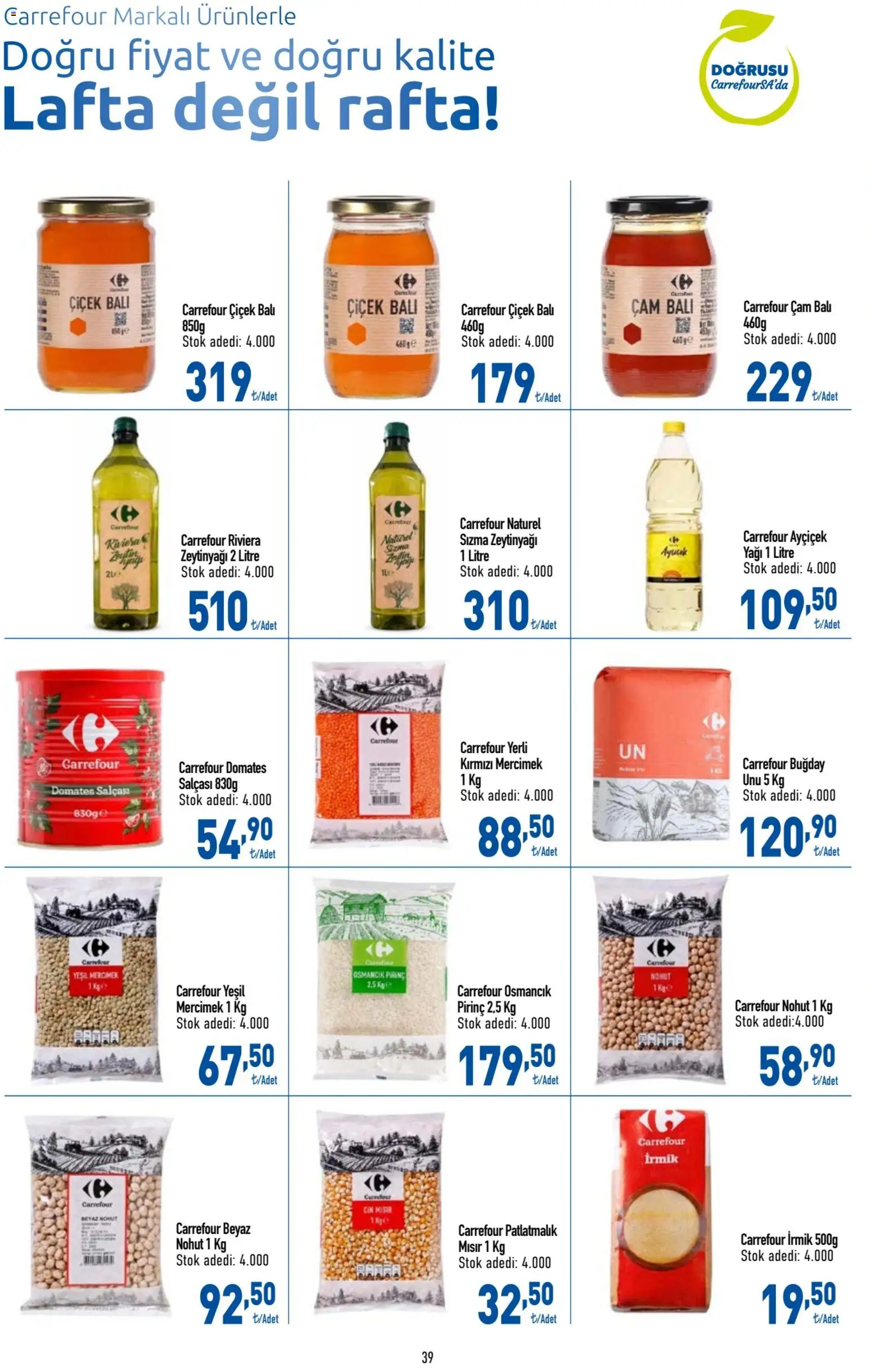 CarrefourSA Katalog - 11.06.2026 tarihinden itibaren geçerlidir | Sayfa: 40 | Ürünler: Ravioli, Domates, Pirinç, Mısır