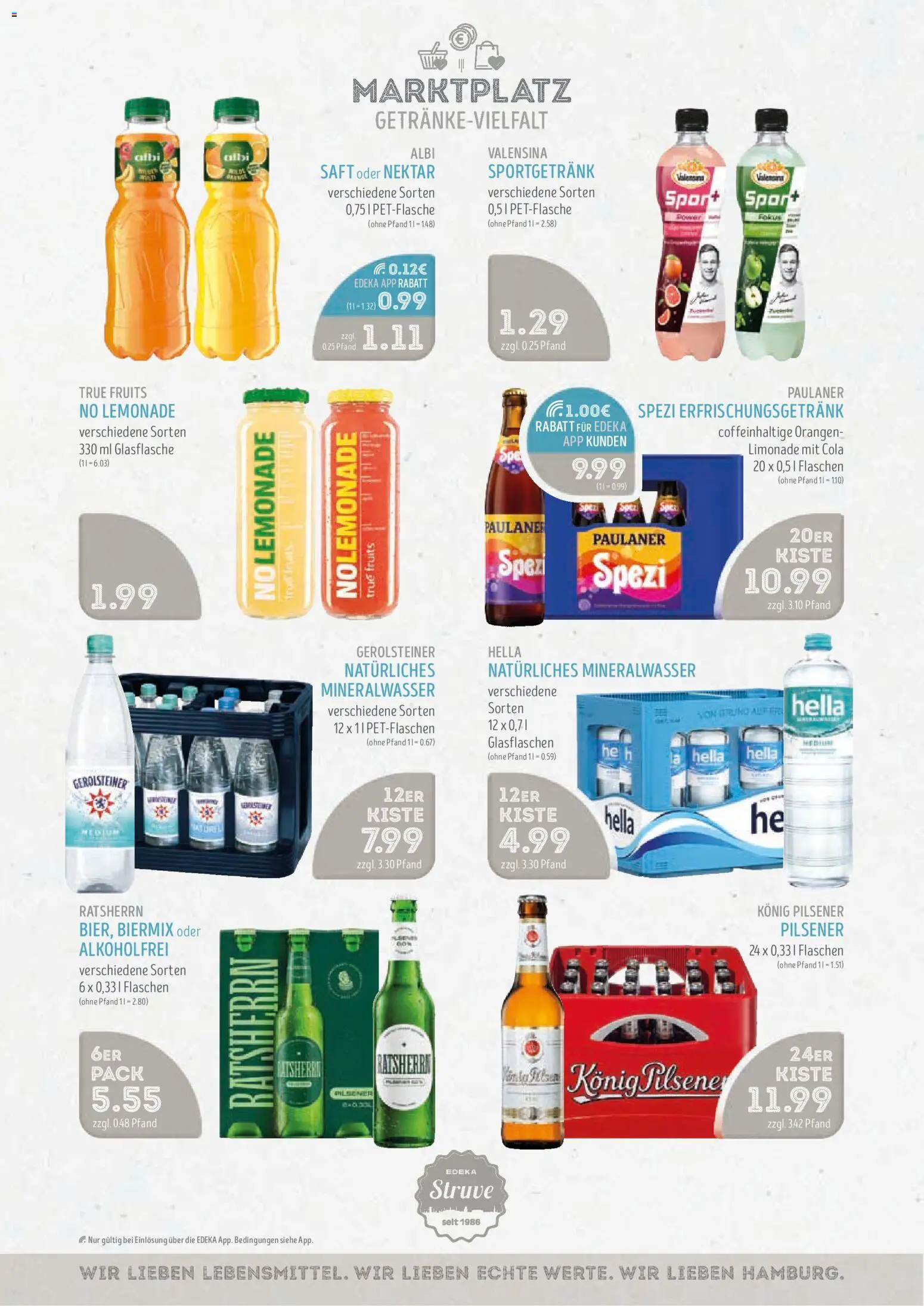 Edeka Struve Prospekt – gültig ab 01.06.2026 | Seite: 14 | Produkte: Cola, Orangen, Mineralwasser, Valensina