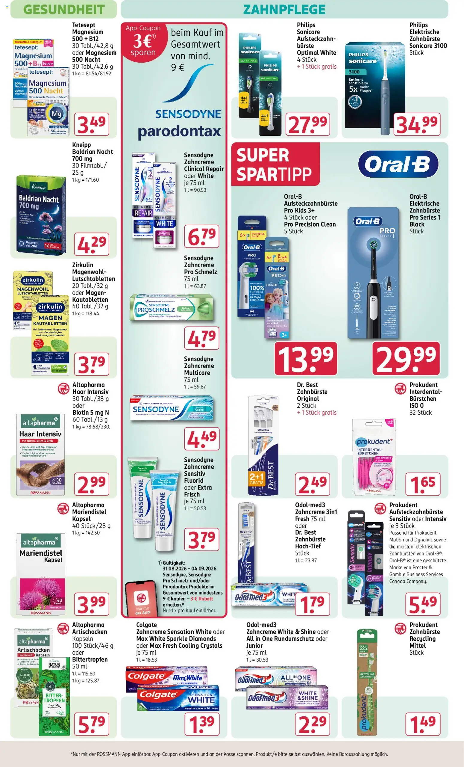 Rossmann Prospekt – gültig ab 31.08.2026 | Seite: 17 | Produkte: Philips, Bürste, Zahnbürste