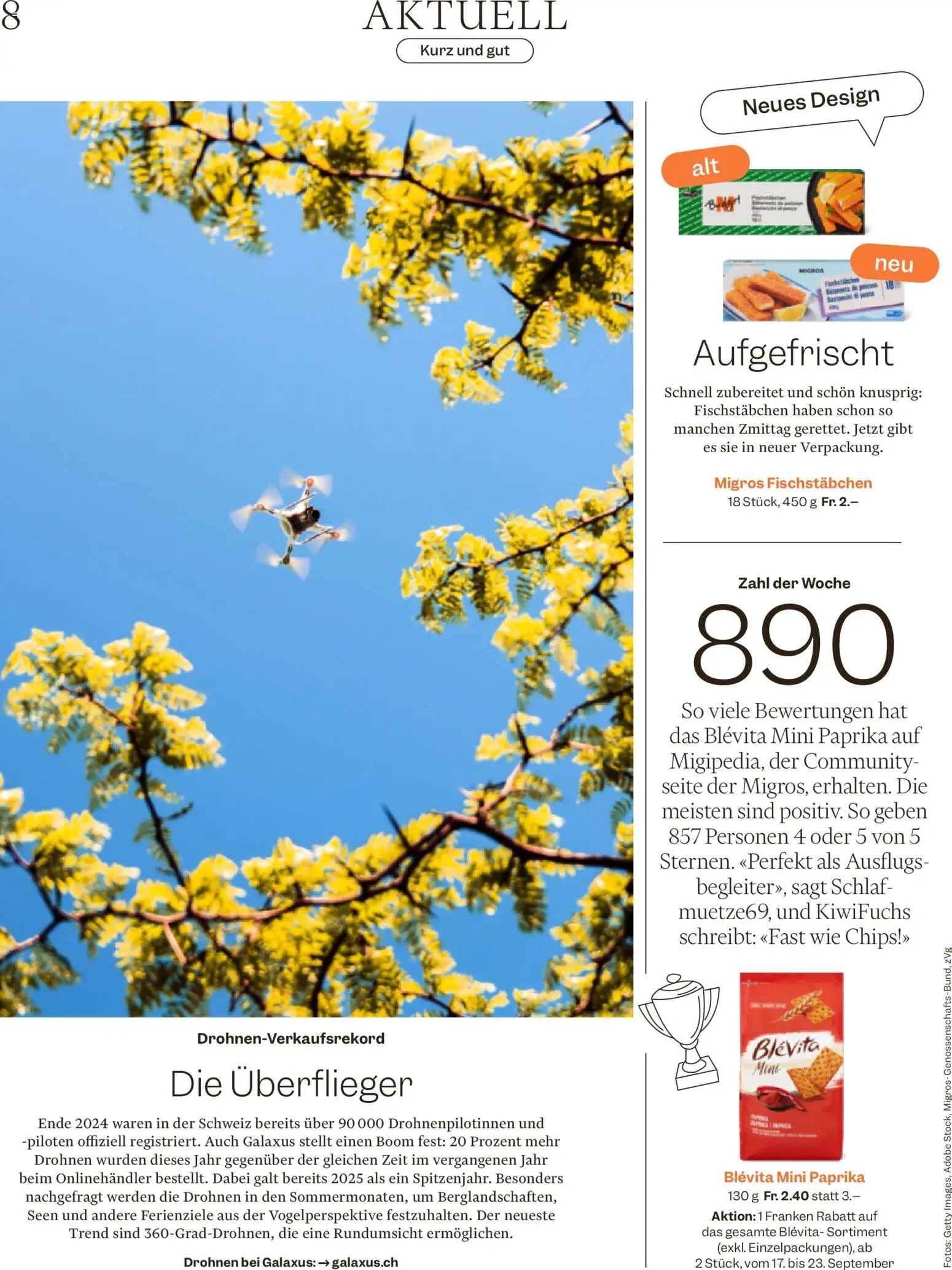 Migros aktionen Magazin – gültig ab 16.09.2026 | Seite: 8 | Produkte: Paprika