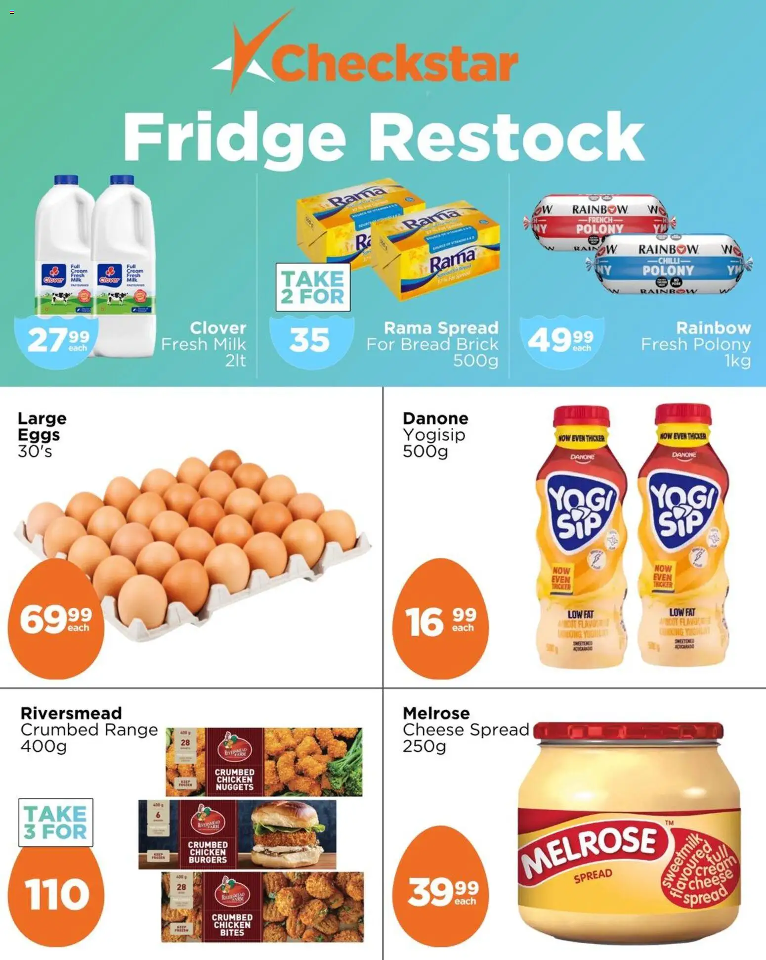 New Check Star catalogue – valid from 08/04/2026 | Page: 2 | Products: Spread, Milk, Chicken, Chilli