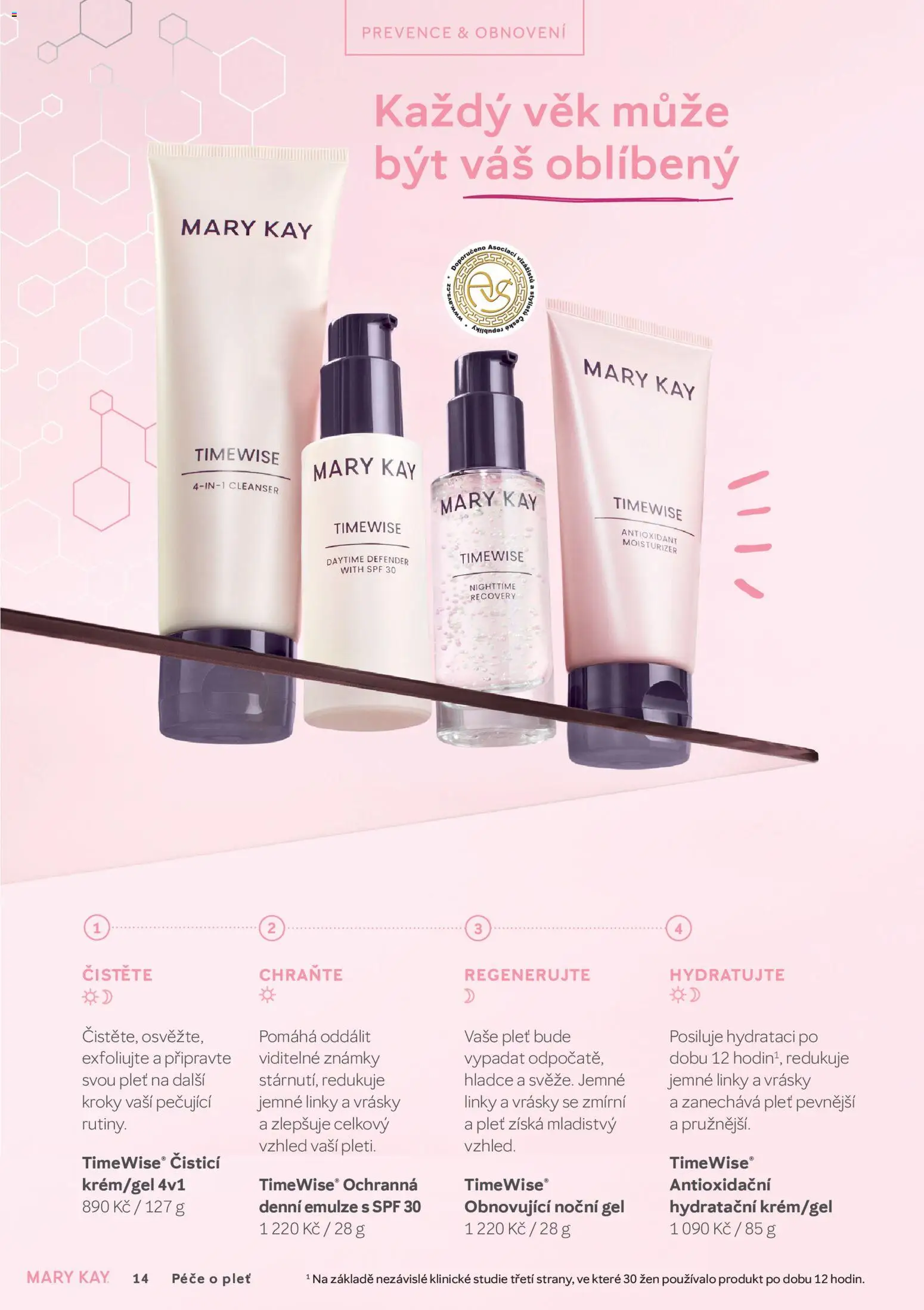 Mary Kay kniha o kráse od 01.07.2026 | Strana: 14 | Produkty: Známky