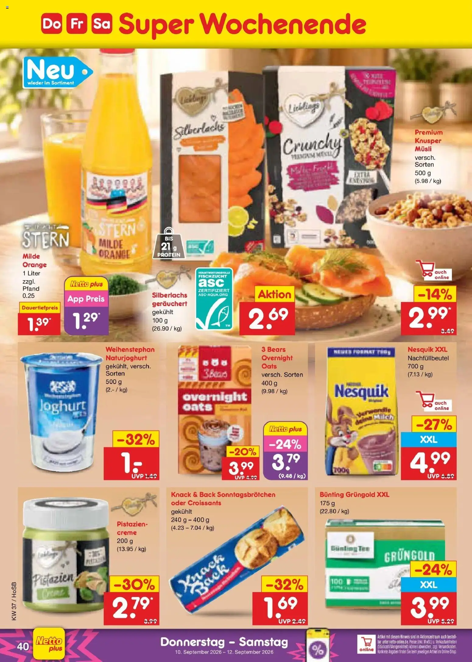 Netto Marken-Discount Prospekt Hannover – gültig ab 07.09.2026 | Seite: 58 | Produkte: Musli, Nesquik, Milch, Sahne