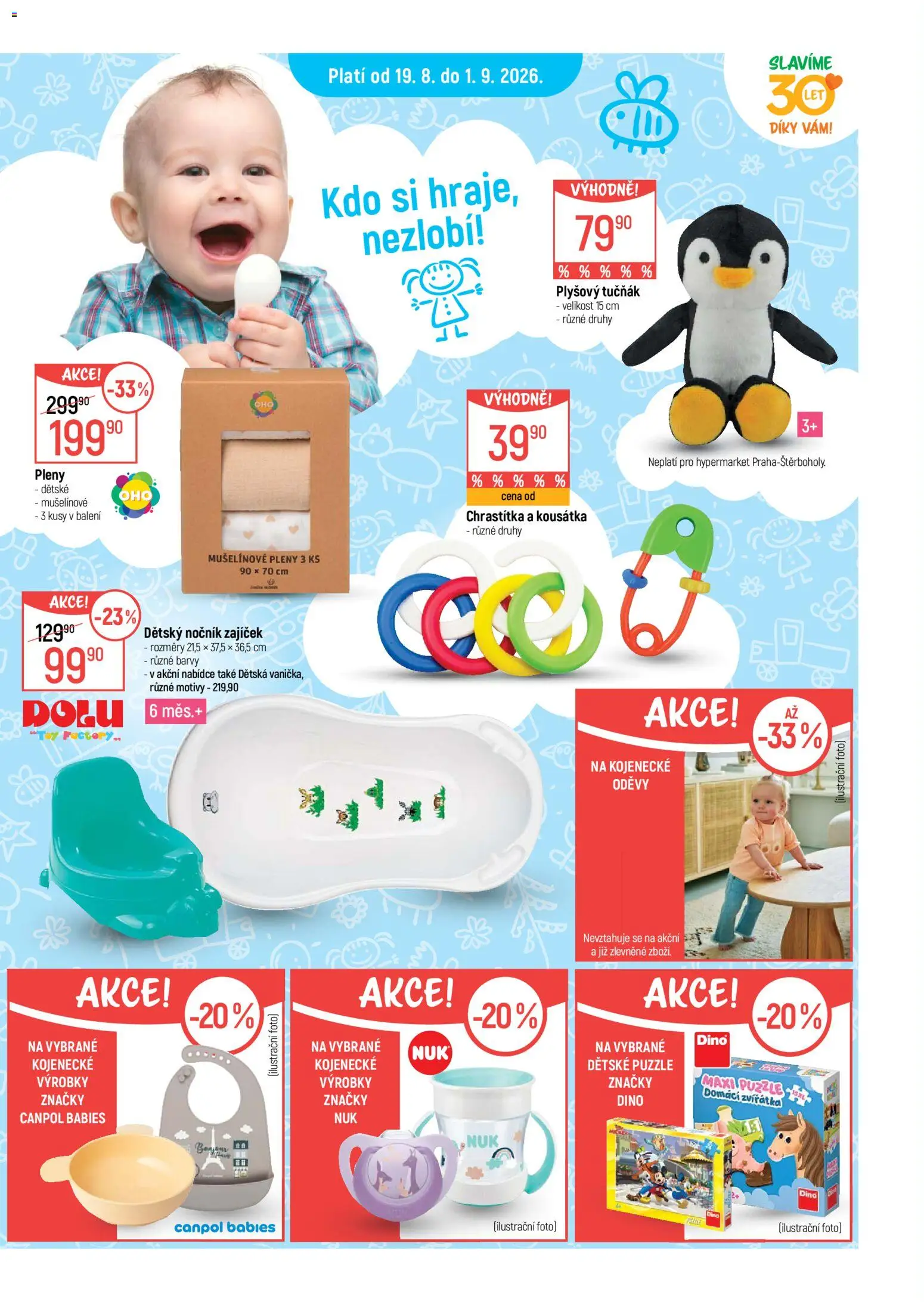 Globus leták - Pro nejmenší od 19.08.2026 | Strana: 6 | Produkty: Puzzle, Pleny 3, Pleny, Nočník