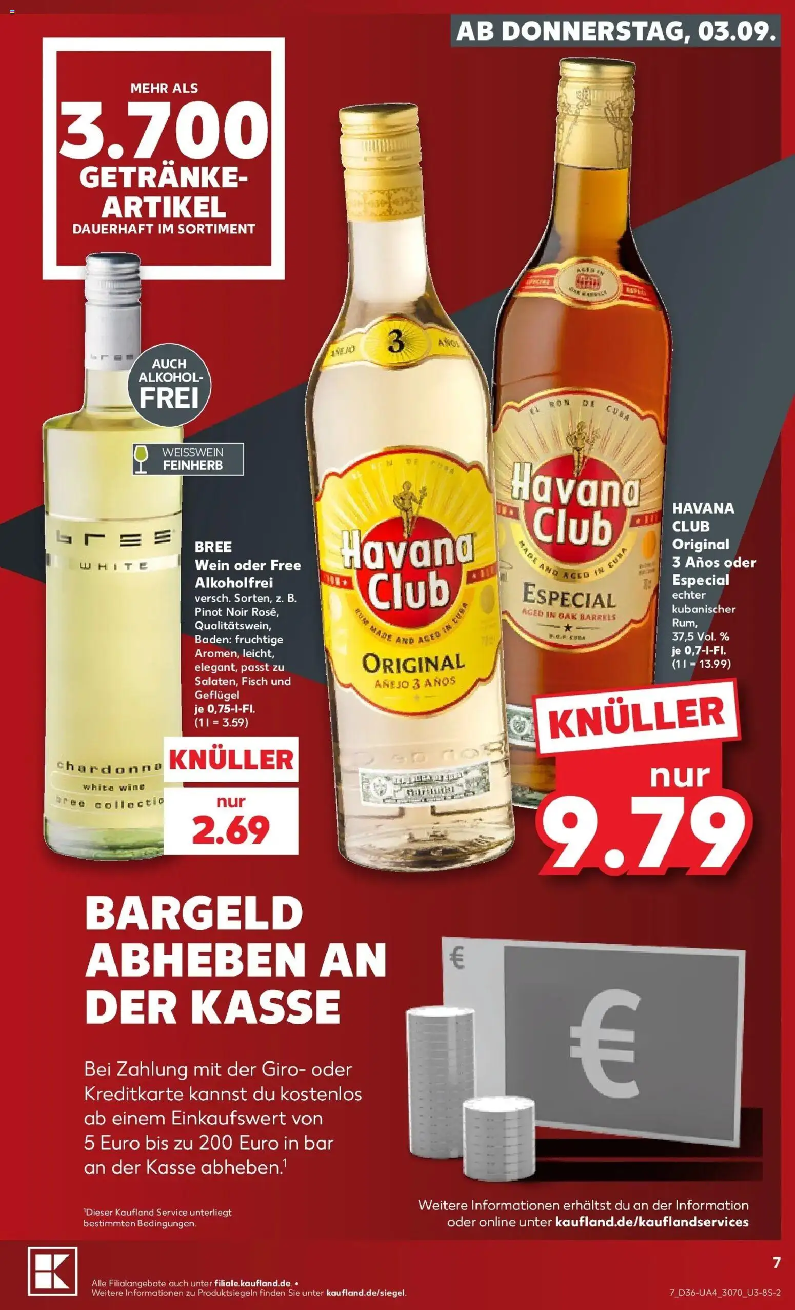 Prospekt Kaufland ab 31.08.2026 » Angebote Online zum Blättern | Seite: 16 | Produkte: Havana club, Weißwein, Bree, Alkohol