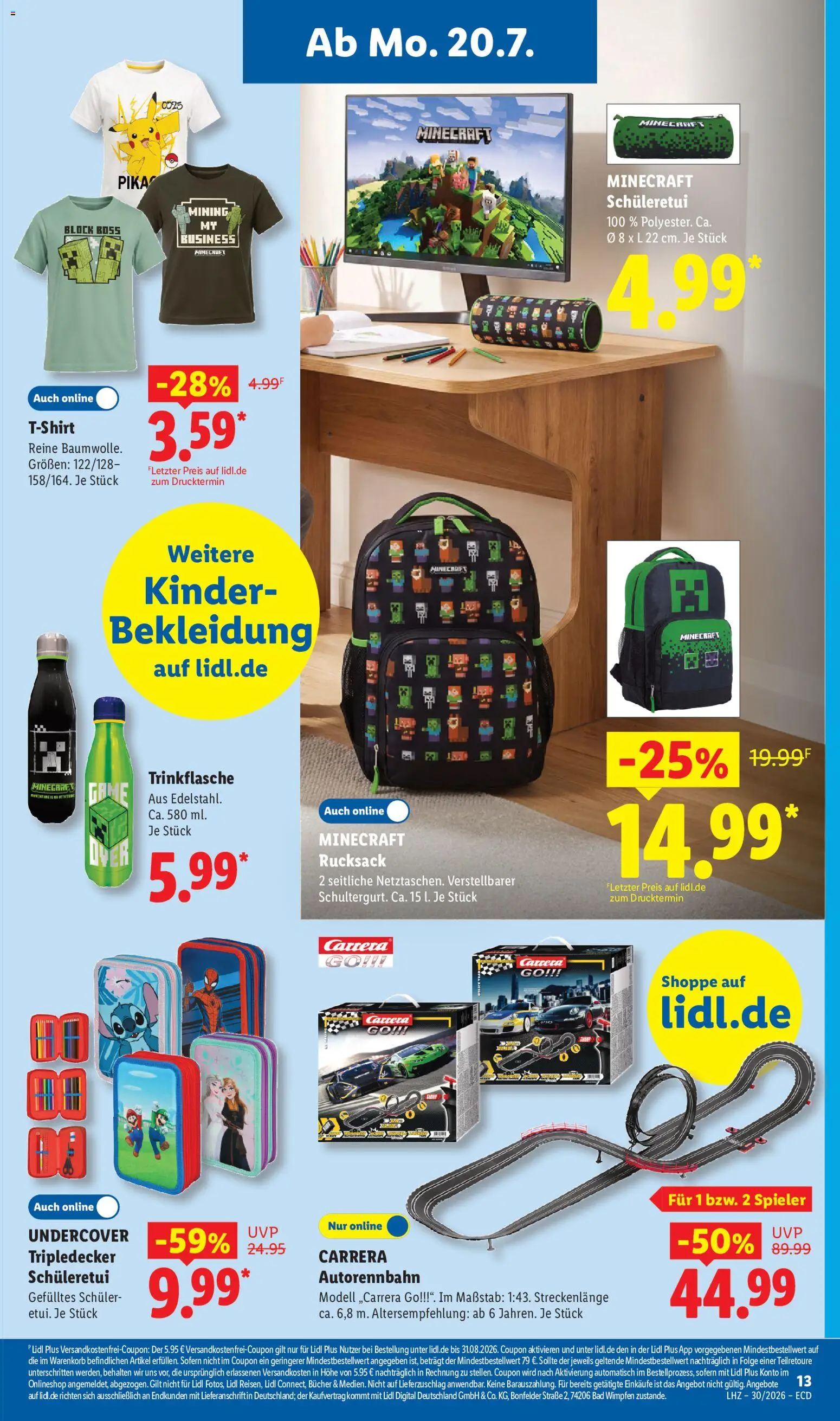 Lidl Německo leták od 20.07.2026 | Strana: 7 | Produkty: Kinder