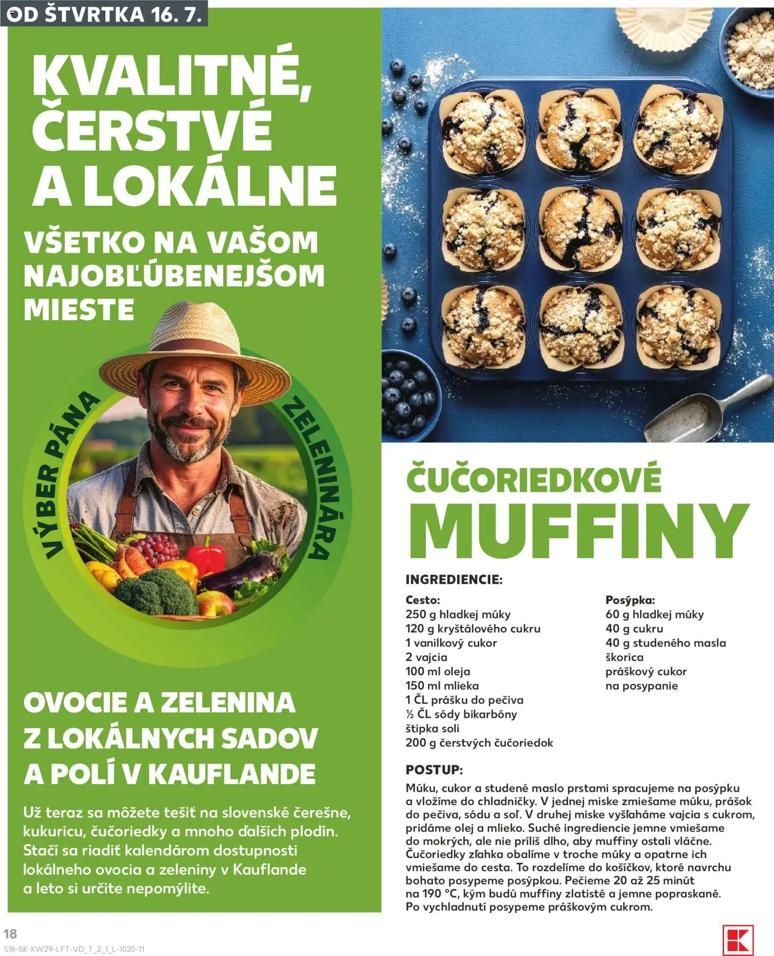 Kaufland SK akciós ujság - amely érvényes a következő dátumtól: 2026.07.16. | Oldal: 18 | Termékek: Cukor