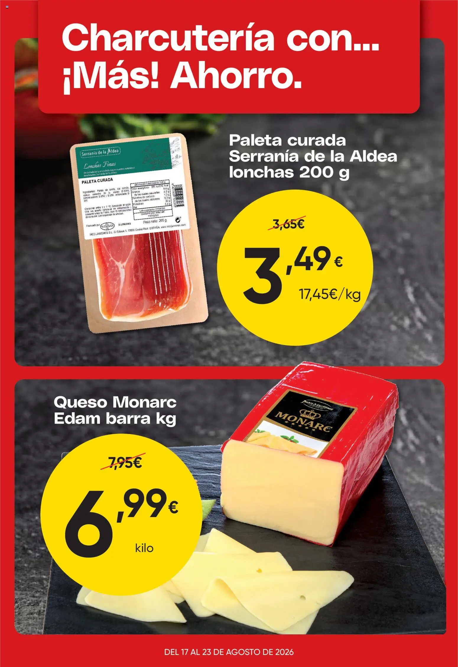 Froiz Oferta semanal │ válido desde el 17/08/2026 | Página: 1 | Productos: Ingredientes, Queso, Conector, Sal