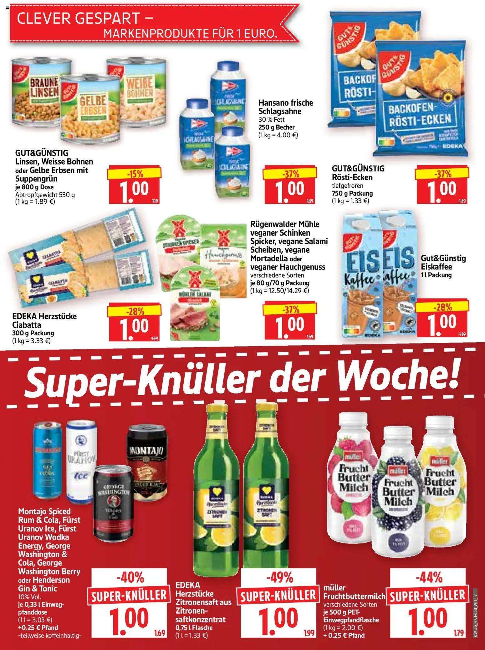 HERKULES Prospekt – gültig ab 24.08.2026 | Seite: 17 | Produkte: Kaffee, Schinken, Erbsen, Zitronen