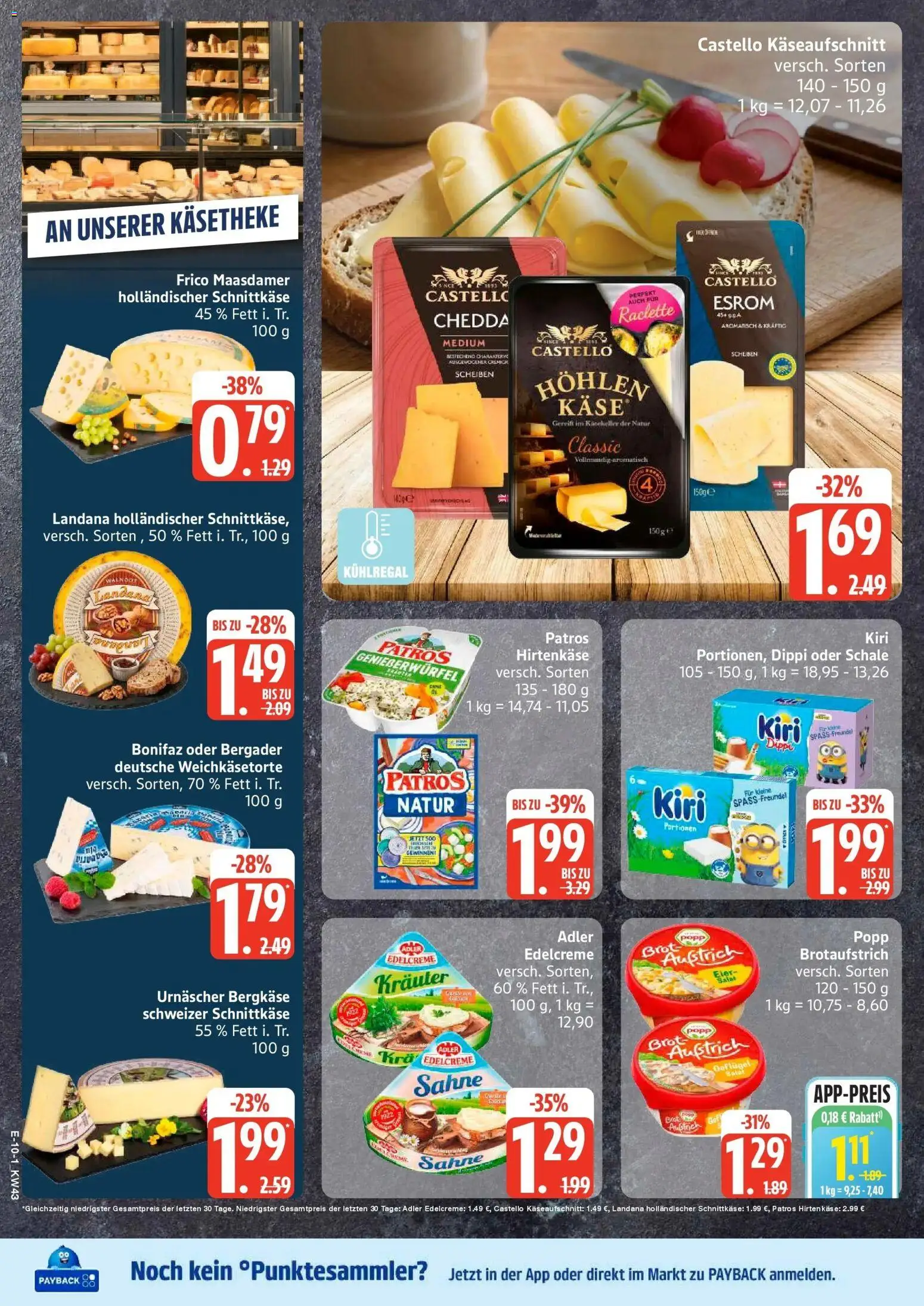 Edeka Prospekt Mölln (ab 19.10.2026) » Angebote Online | Seite: 12 | Produkte: Patros, Brot, Raclette, Sahne