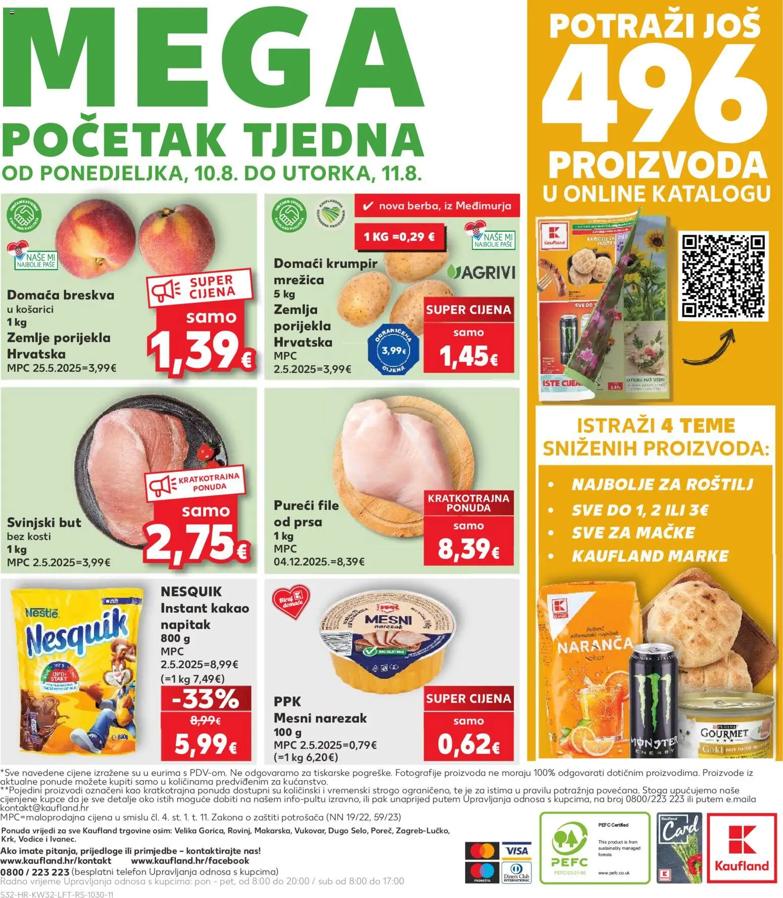 Kaufland katalog | vrijedi od 06.08.2026 | Stranica: 32 | Proizvodi: Roštilj, Nesquik, Breskva, Telefon