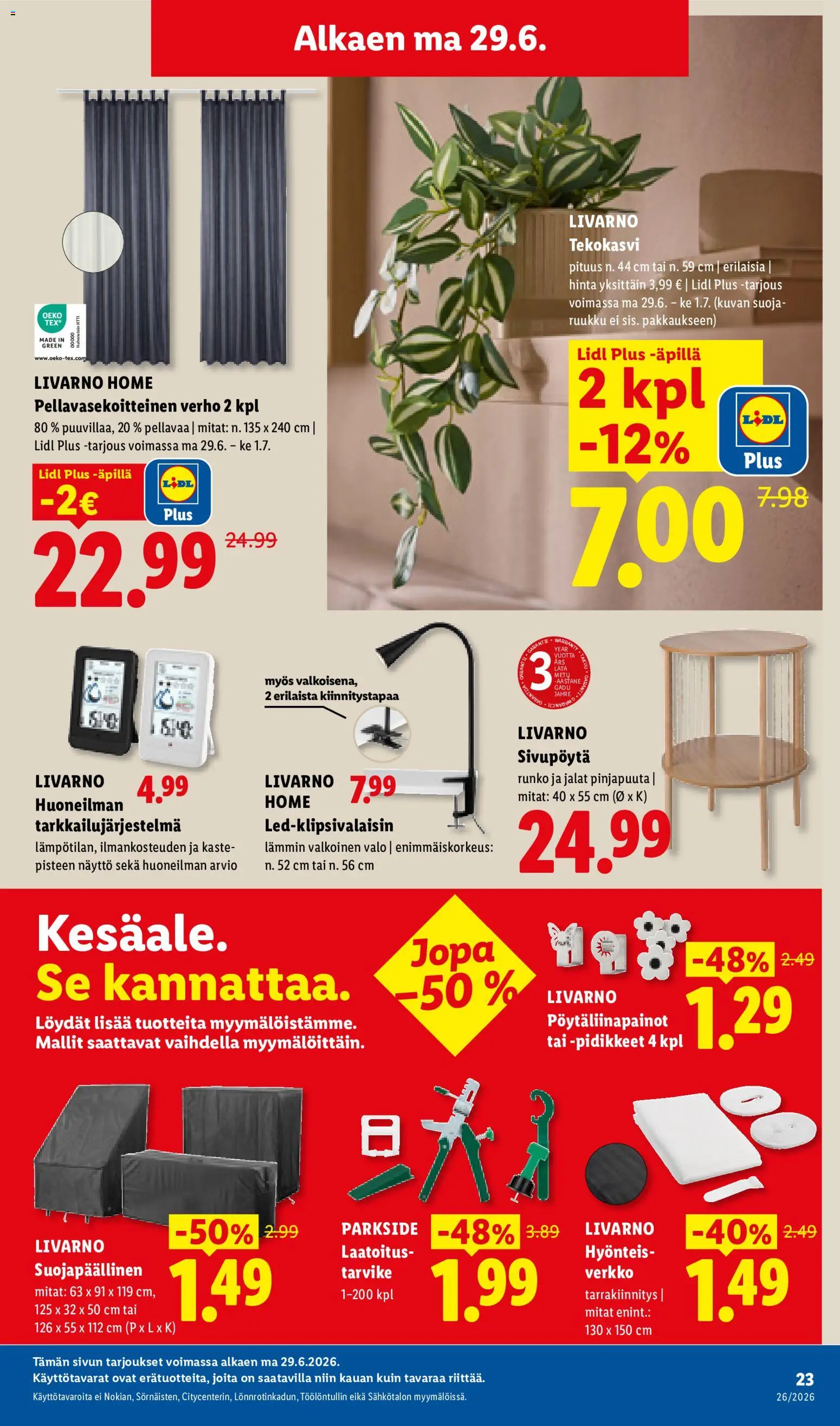 Lidl tarjoukset – voimassa 25/06/2026 alkaen | Sivu: 31