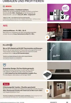 Fust aktionen Küchen- und Badezimmer ab 18.08.2026 gültig | Seite: 23 | Produkte: AEG, Miele, Bosch