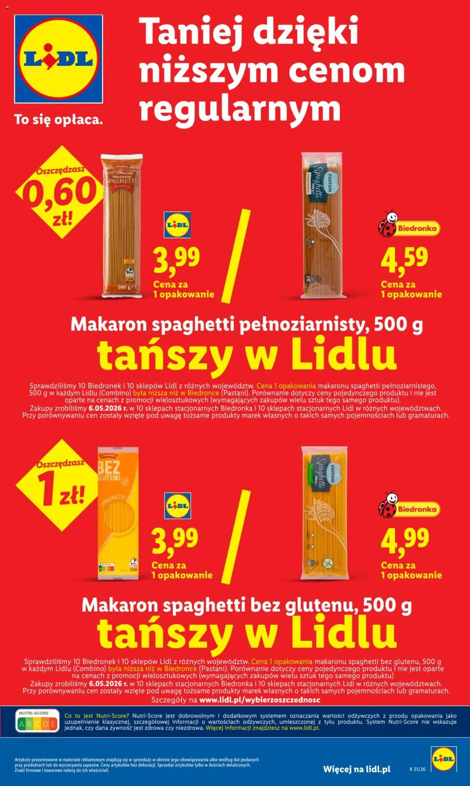 Lidl gazetka od 28.05.2026 | Strona: 31 | Produkty: Makaron spaghetti, Makaron