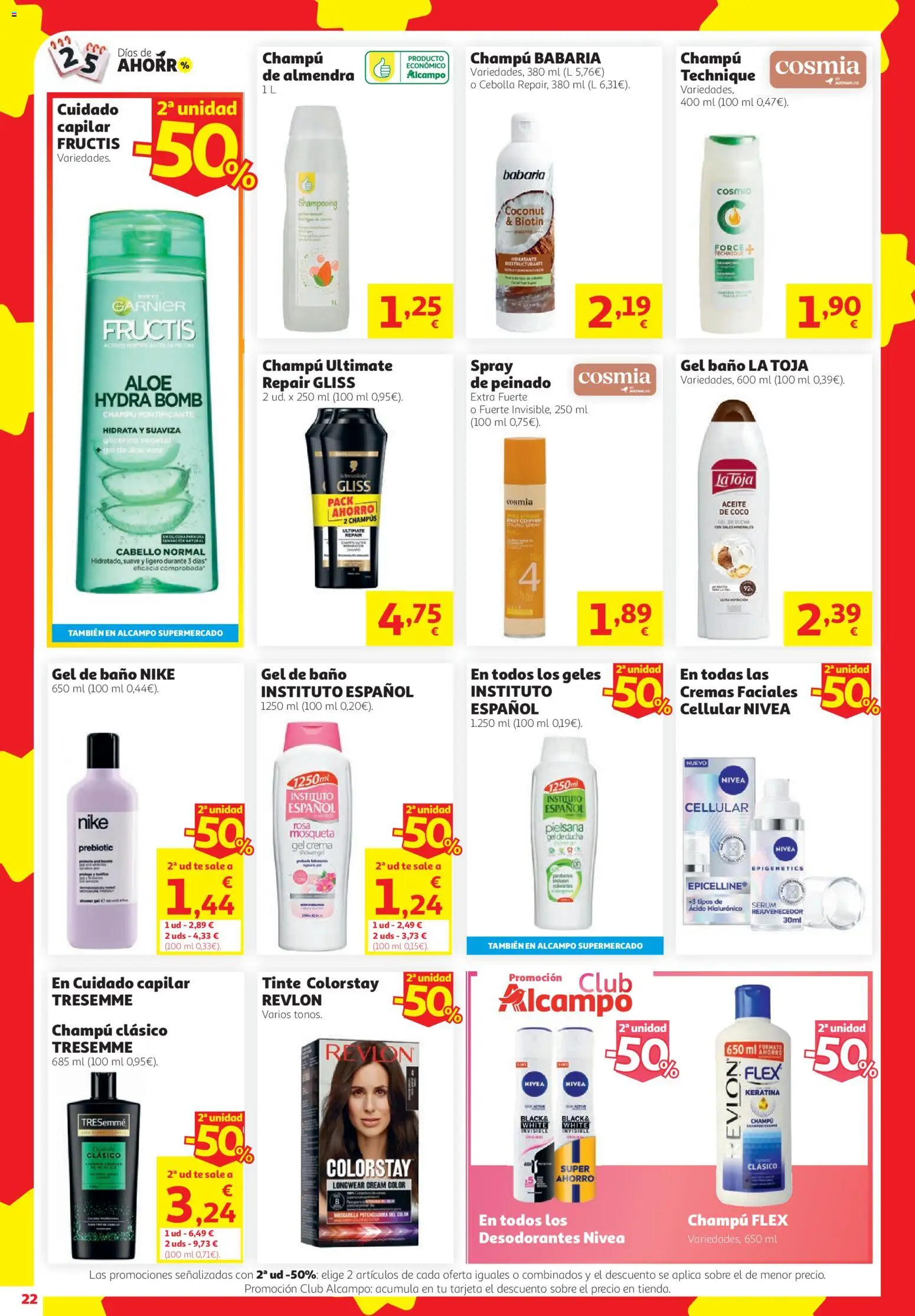 Alcampo HG Ferrol │ válido desde el 08/10/2026 | Página: 22 | Productos: Sérum, Aceite, Crema, Ducha