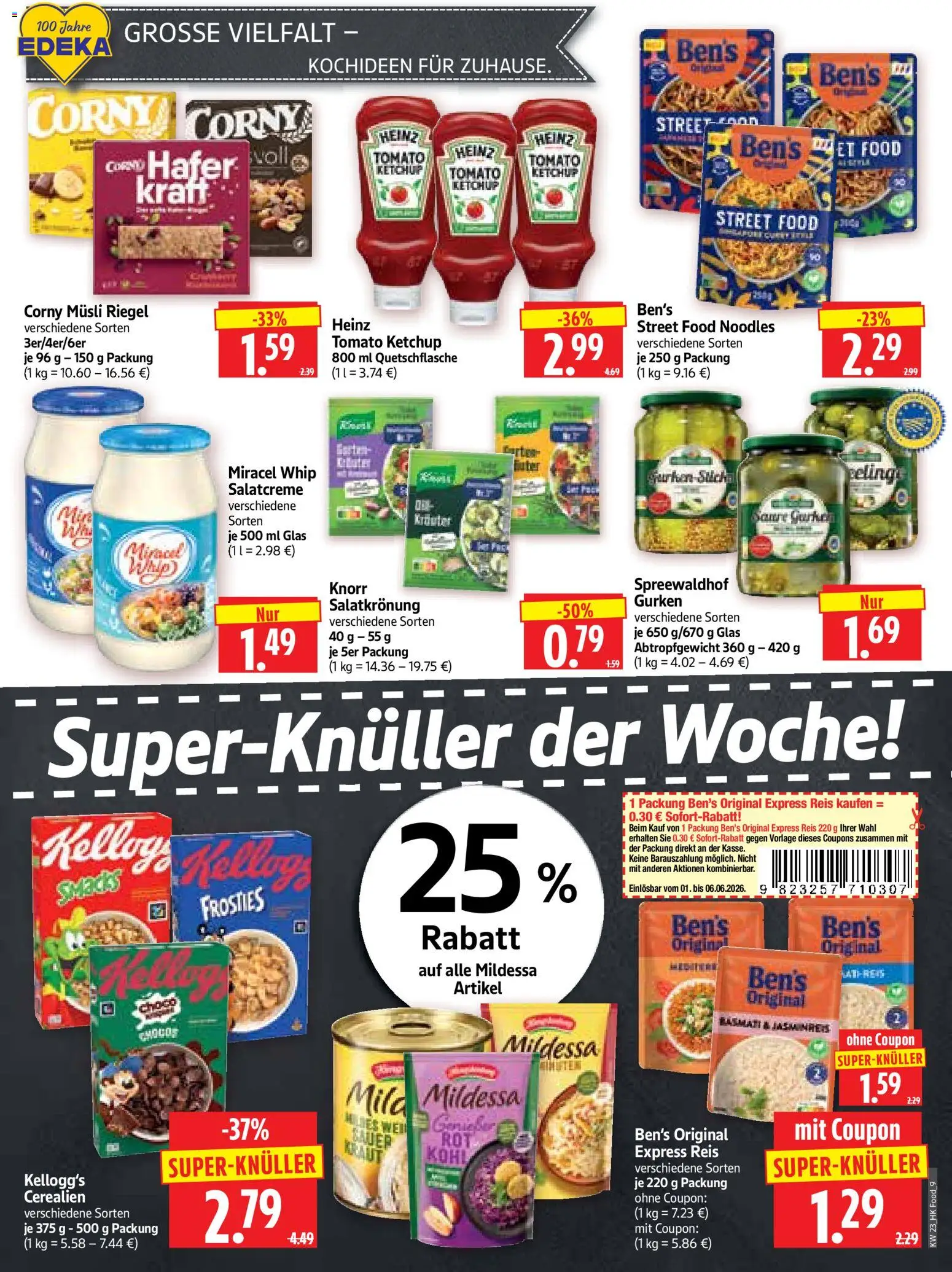 HERKULES Prospekt – gültig ab 01.06.2026 | Seite: 9 | Produkte: Musli, Knorr, Kraut, Gurken