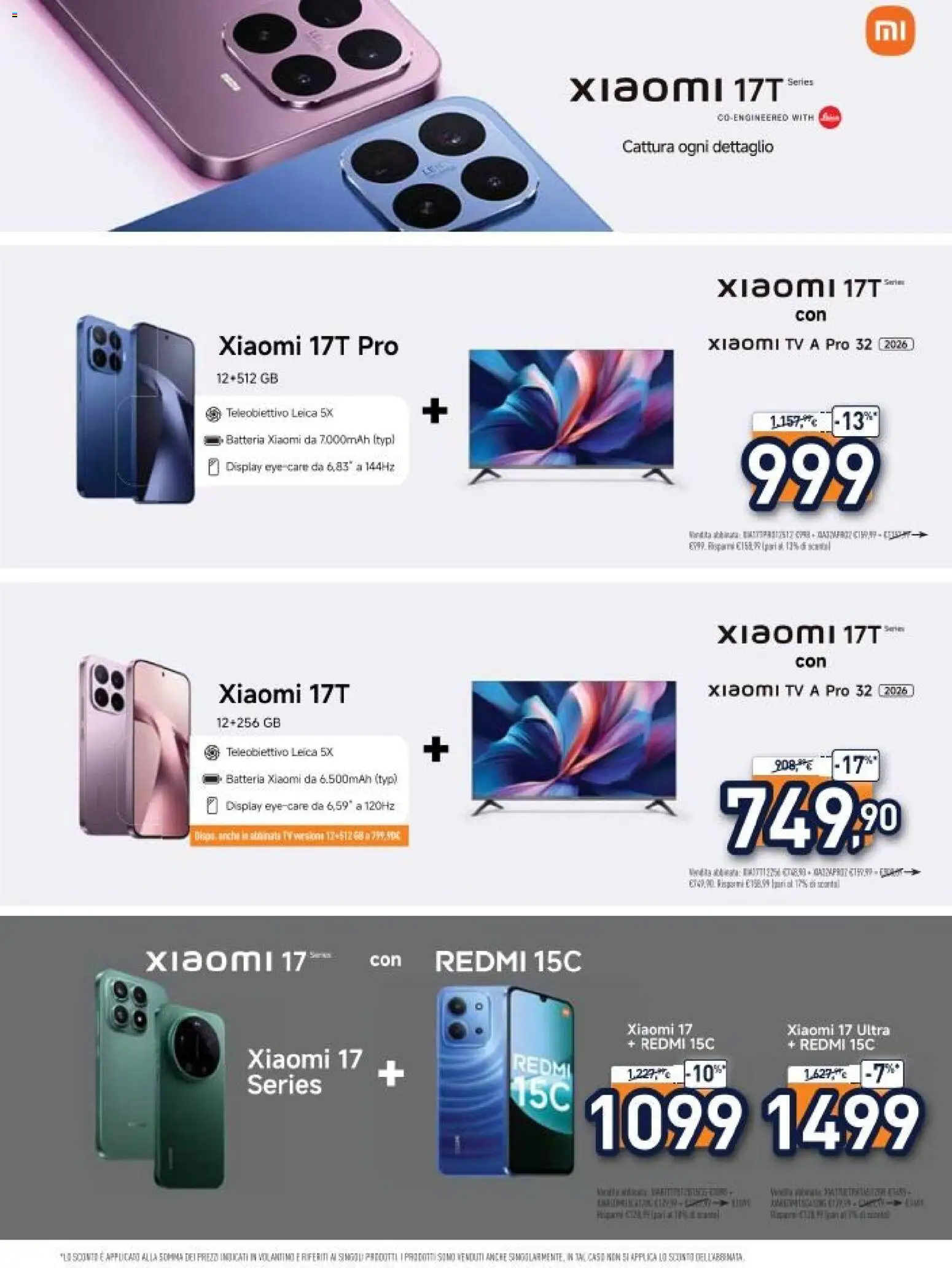 Volantino Unieuro del 29.05.2026 | Pagina: 9 | Prodotti: Xiaomi, TV, Batteria