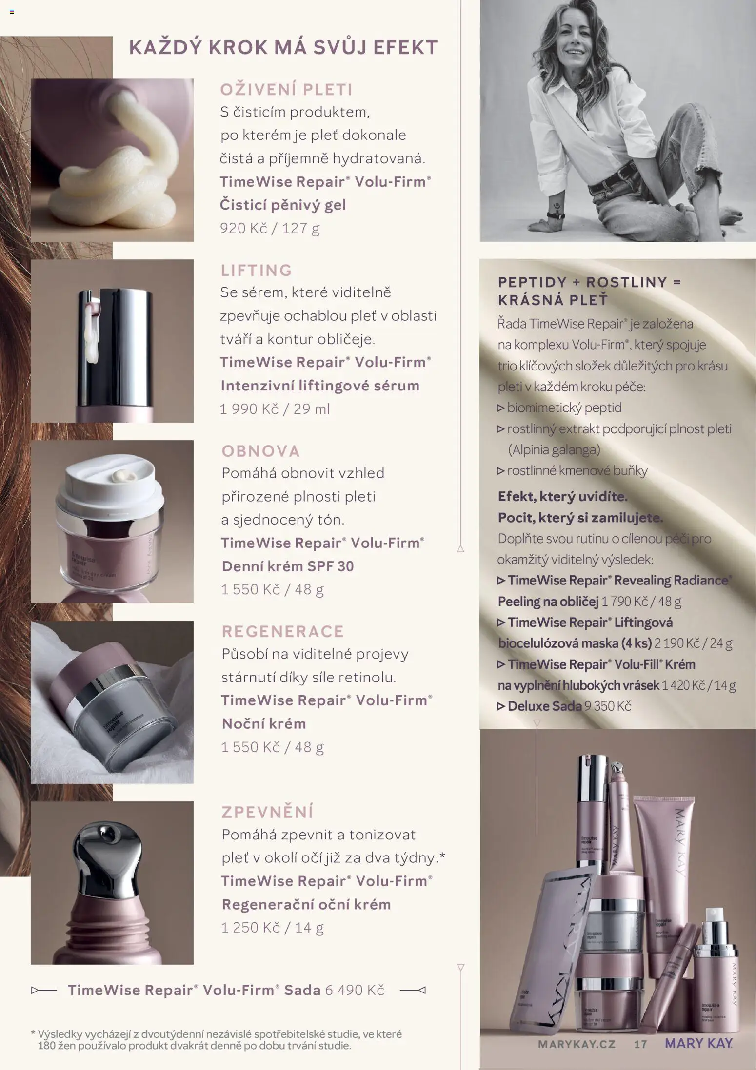 Mary Kay kniha o kráse od 01.07.2026 | Strana: 17 | Produkty: Krém, Deluxe, Rostliny, Peeling