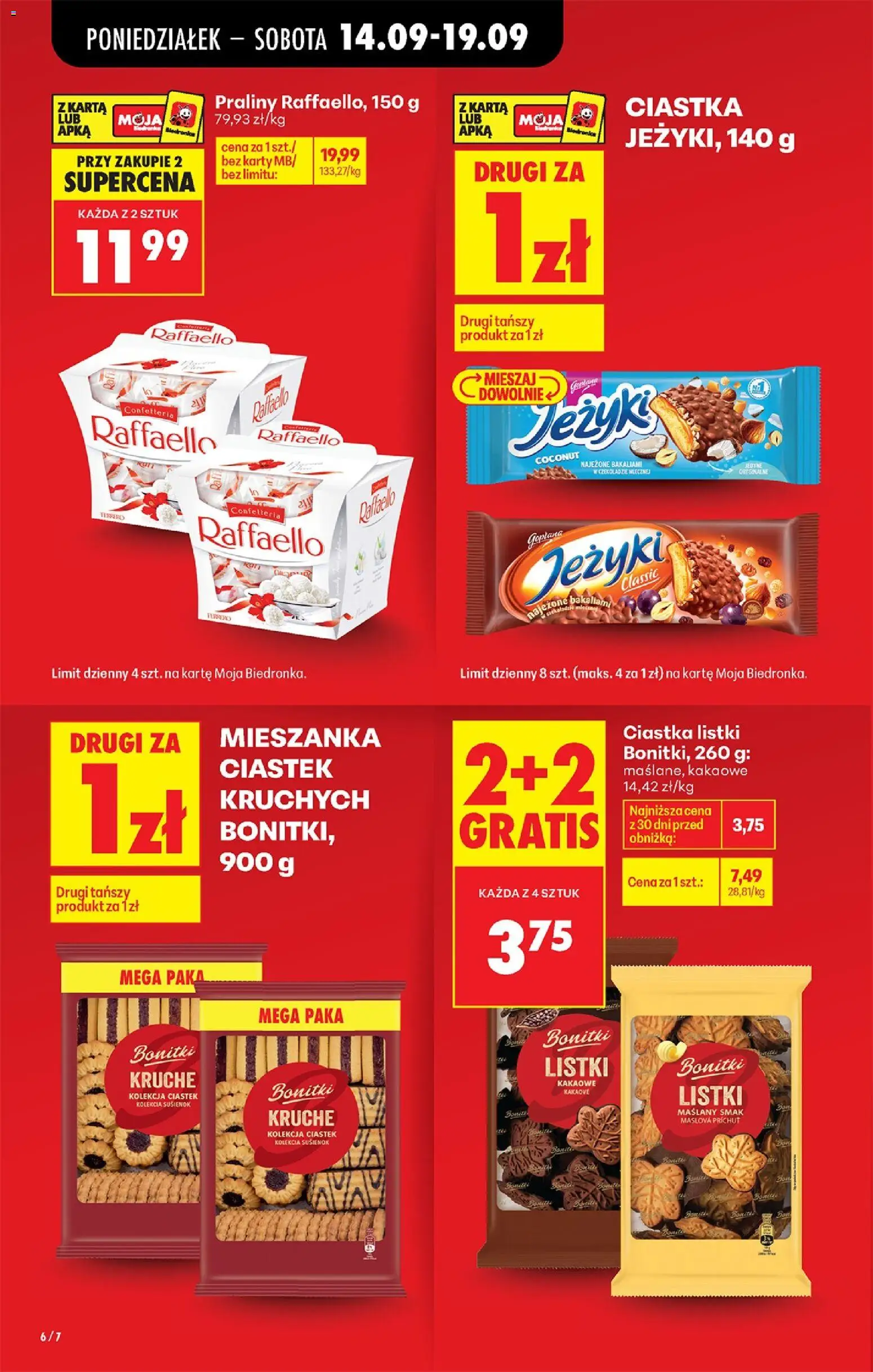 Biedronka Polsko leták od 14.09.2026 | Strana: 10 | Produkty: Raffaello, Karty