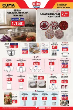 04 Eylül 2026 tarihinden itibaren geçerli olan BİM kataloğu önizlemesi | Sayfa: 3 | Ürünler: Kaşe, Makarna, Su, Kahve bardağı