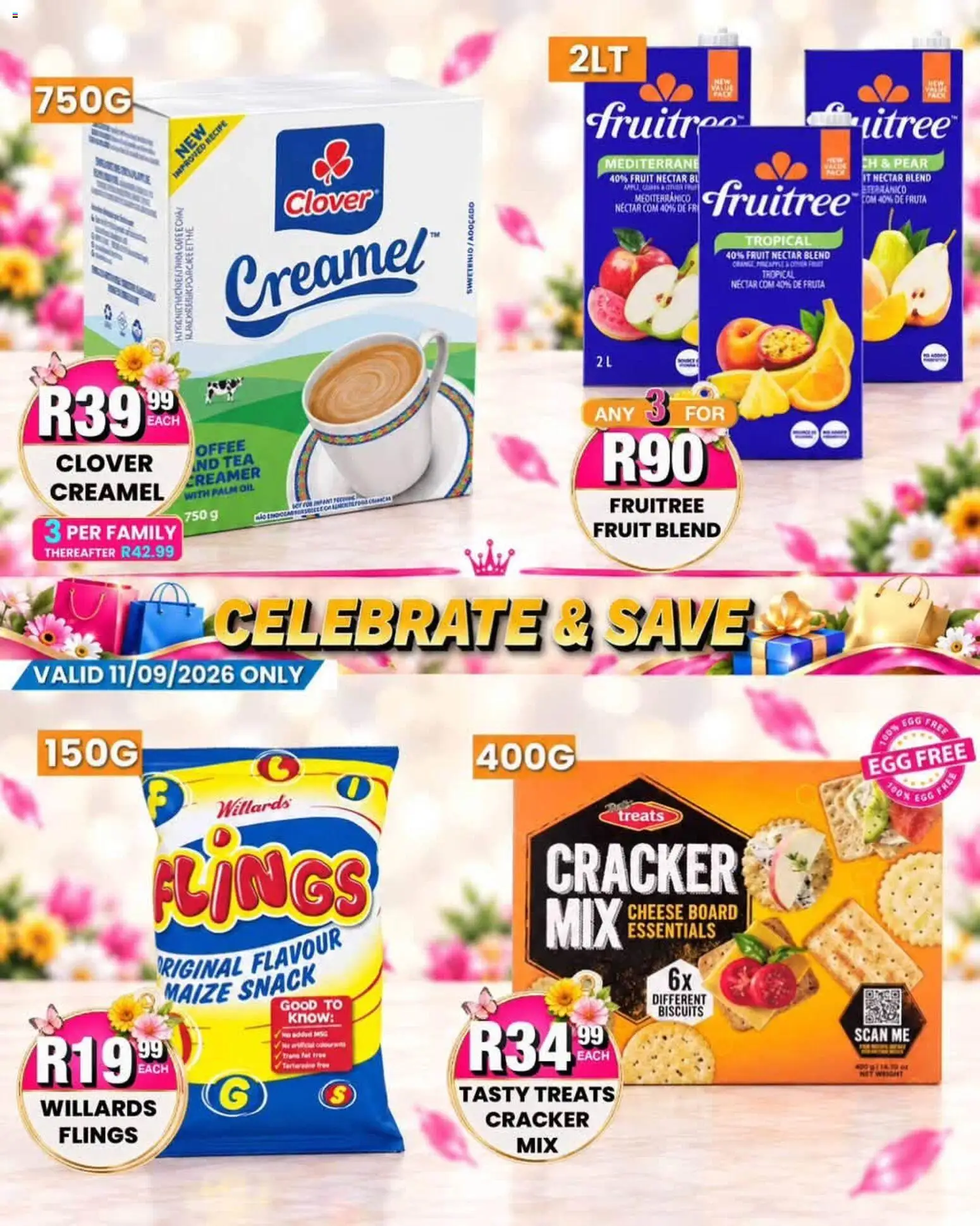 New Take n Pay catalogue – valid from 11/09/2026 | Page: 3 | Products: Creamer, Oil, Tea, Fruit