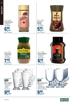 Metro leták platný od 09.09.2026 | Strana: 14 | Produkty: Káva, Instantná káva, Jacobs Krönung, Nescafé Gold