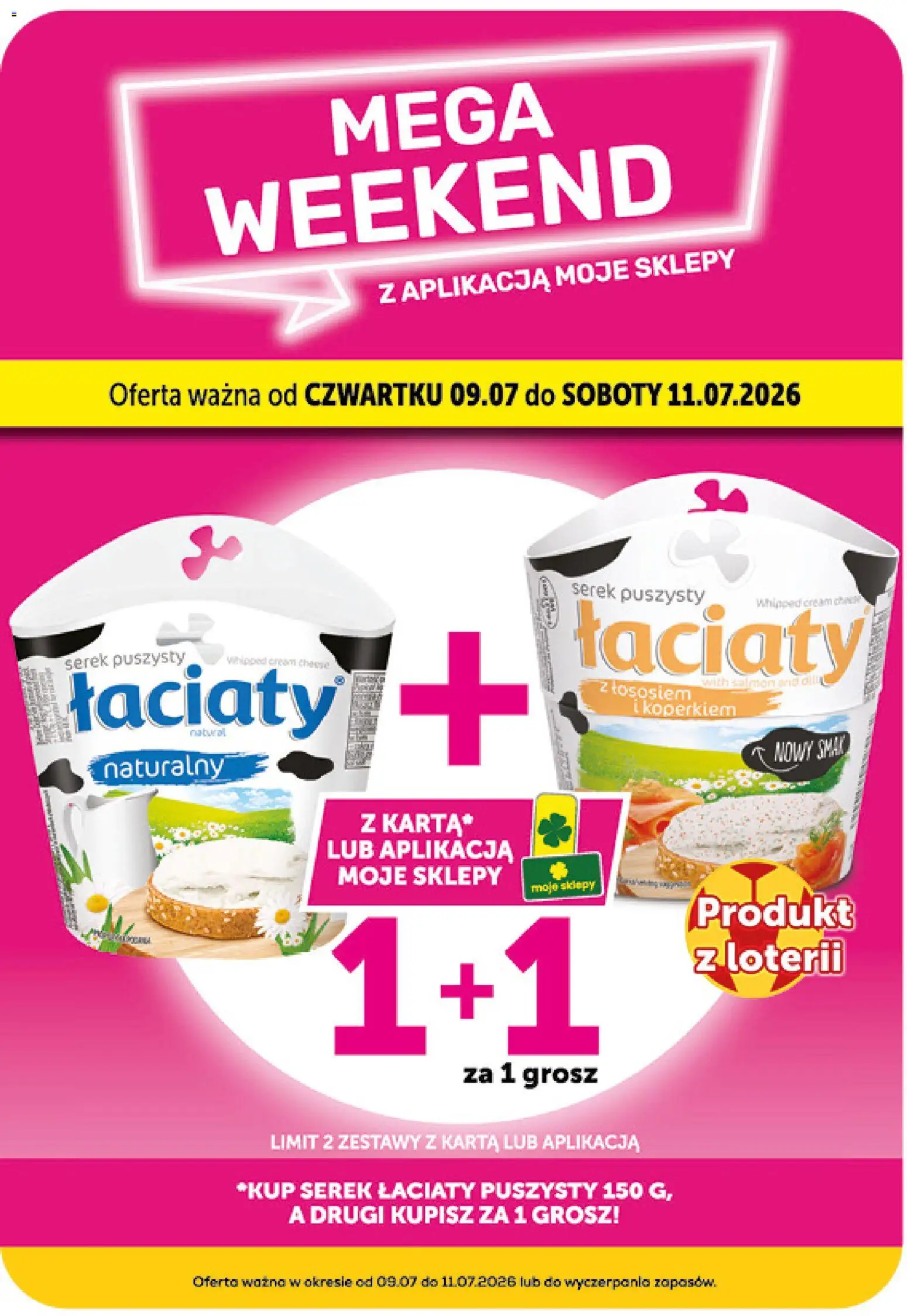 Groszek gazetka - Market od 09.07.2026 | Strona: 4 | Produkty: Karta, Serek