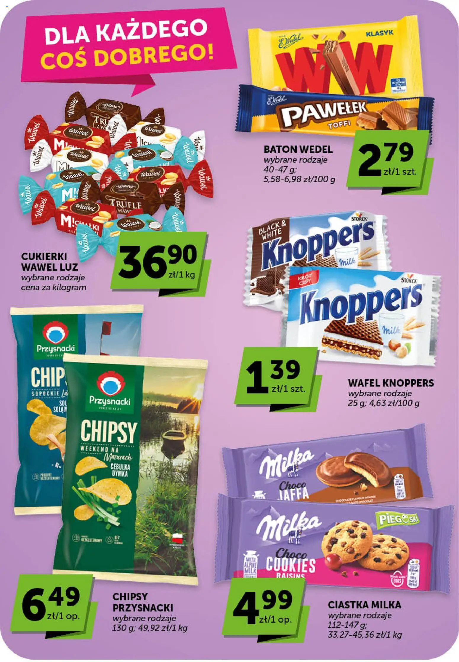 ABC gazetka - Minimarket od 14.05.2026 | Strona: 13 | Produkty: Knoppers, Chipsy, Milka, Baton