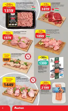 Auchan akciós újság - amely érvényes a következő dátumtól: 18.06.2026 | Oldal: 4