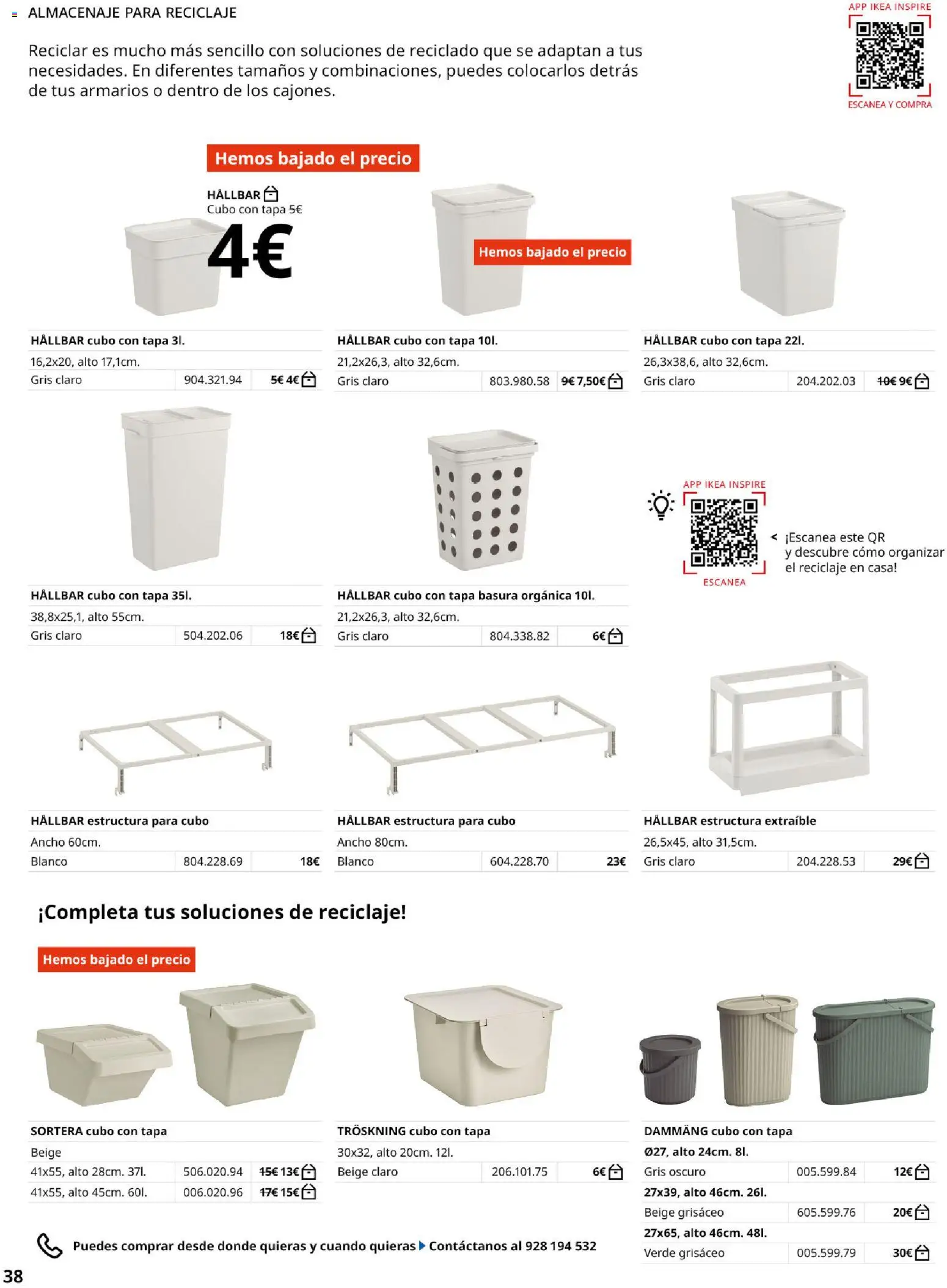 IKEA - Cocinas │ válido desde el 01/09/2026 | Página: 38 | Productos: Cubo con tapa, Almacenaje