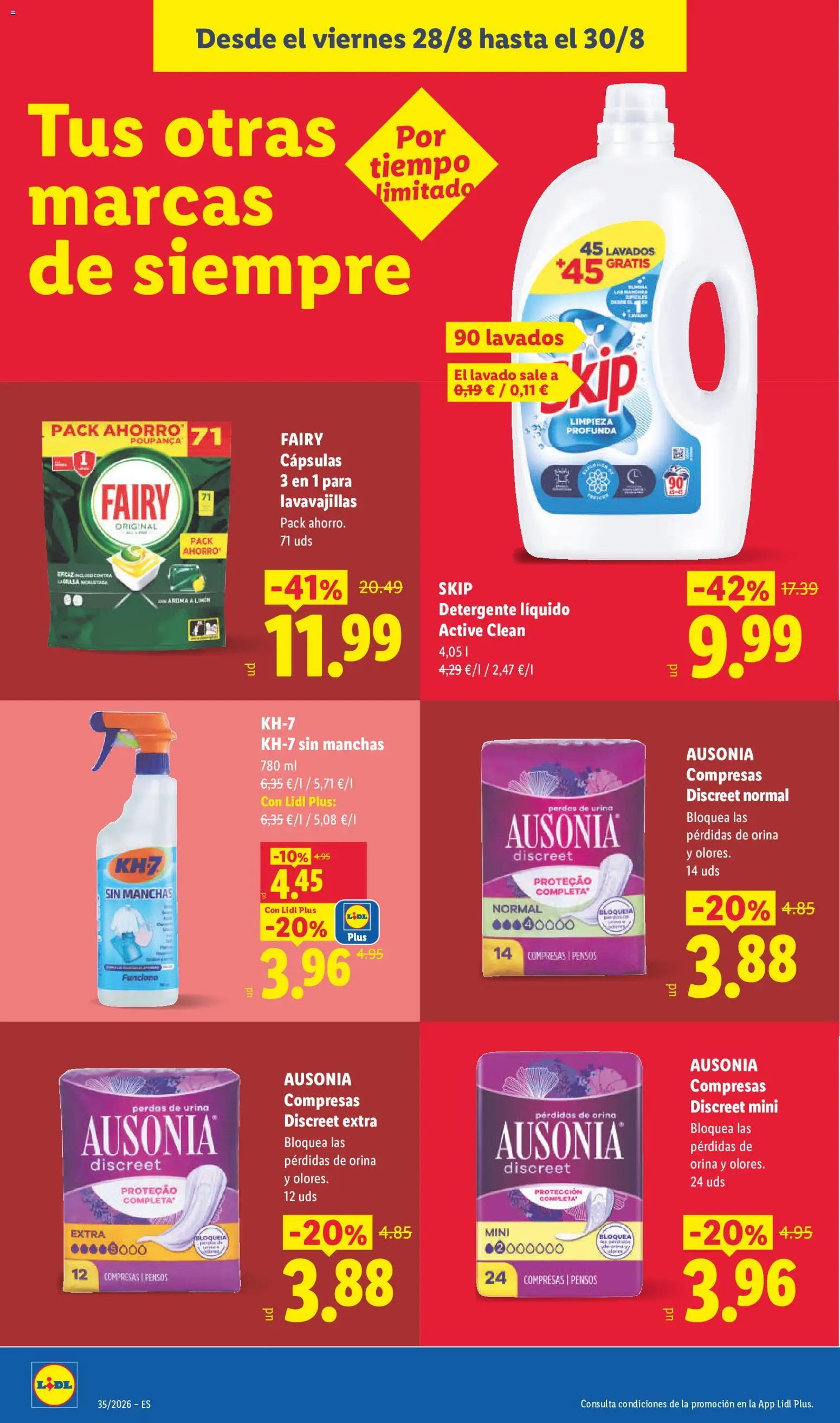 Lidl folleto │ válido desde el 24/08/2026 | Página: 40 | Productos: Cápsulas, Detergente, Detergente líquido, Lavavajillas