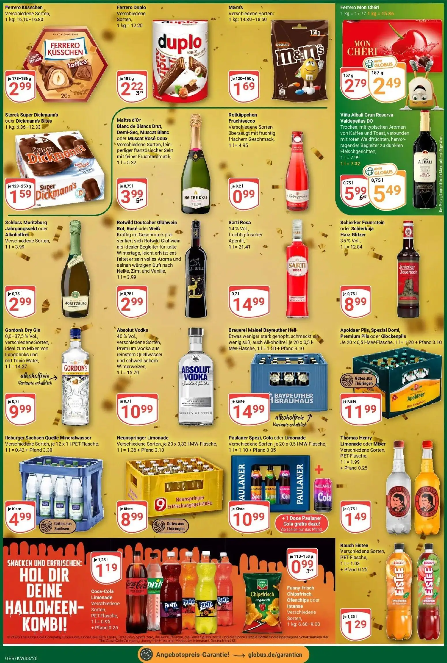 Globus Prospekt Gera (ab 19.10.2026) » Angebote online | Seite: 8 | Produkte: Fanta, Cola, Limonade, Fruchtsecco