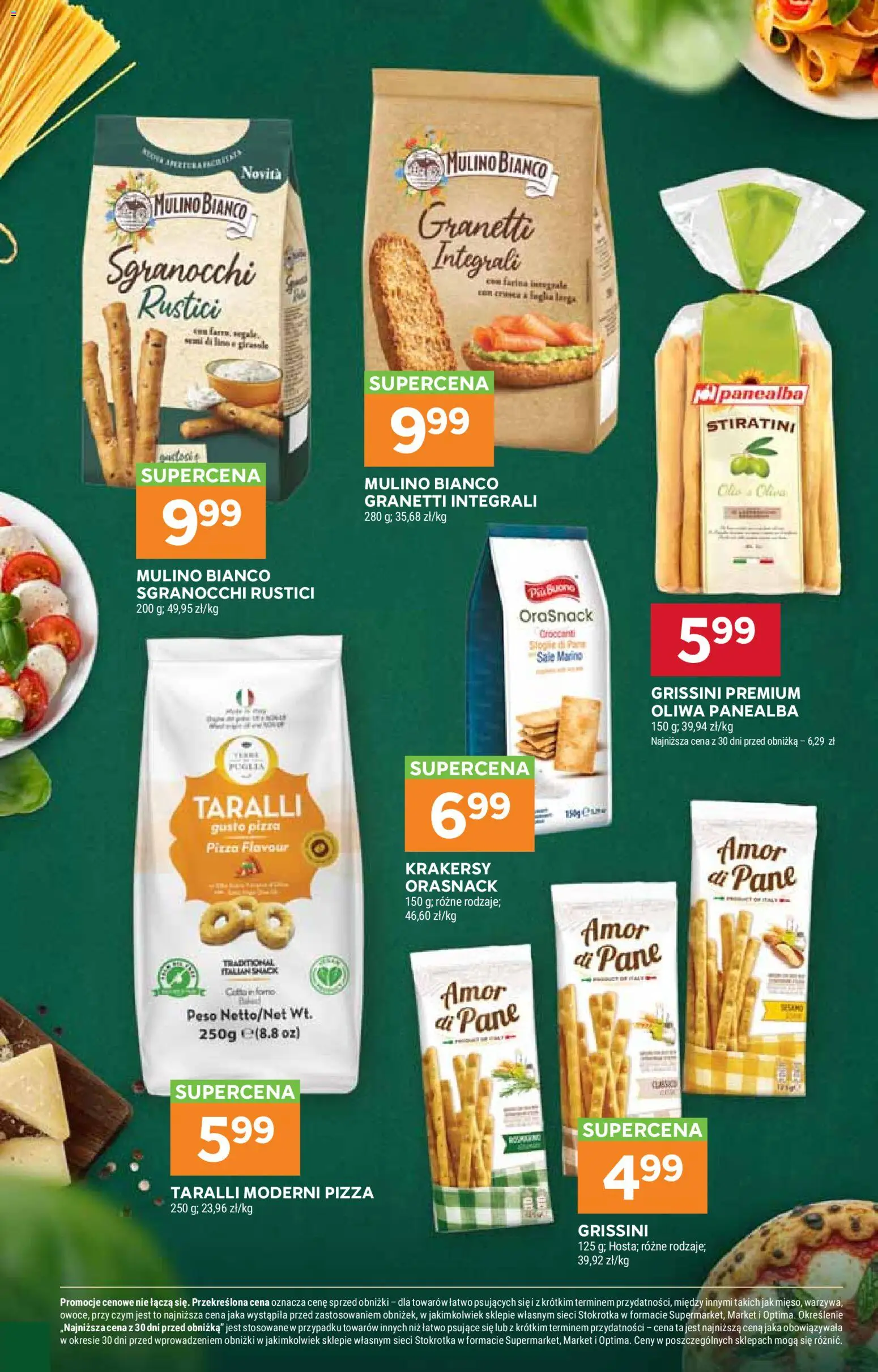 Stokrotka gazetka - Market od 29.10.2026 | Strona: 31 | Produkty: Grissini, Stokrotka, Krakersy, Pizza