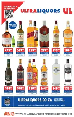 Ultra Liquors specials catalogue – valid from 16/07/2026